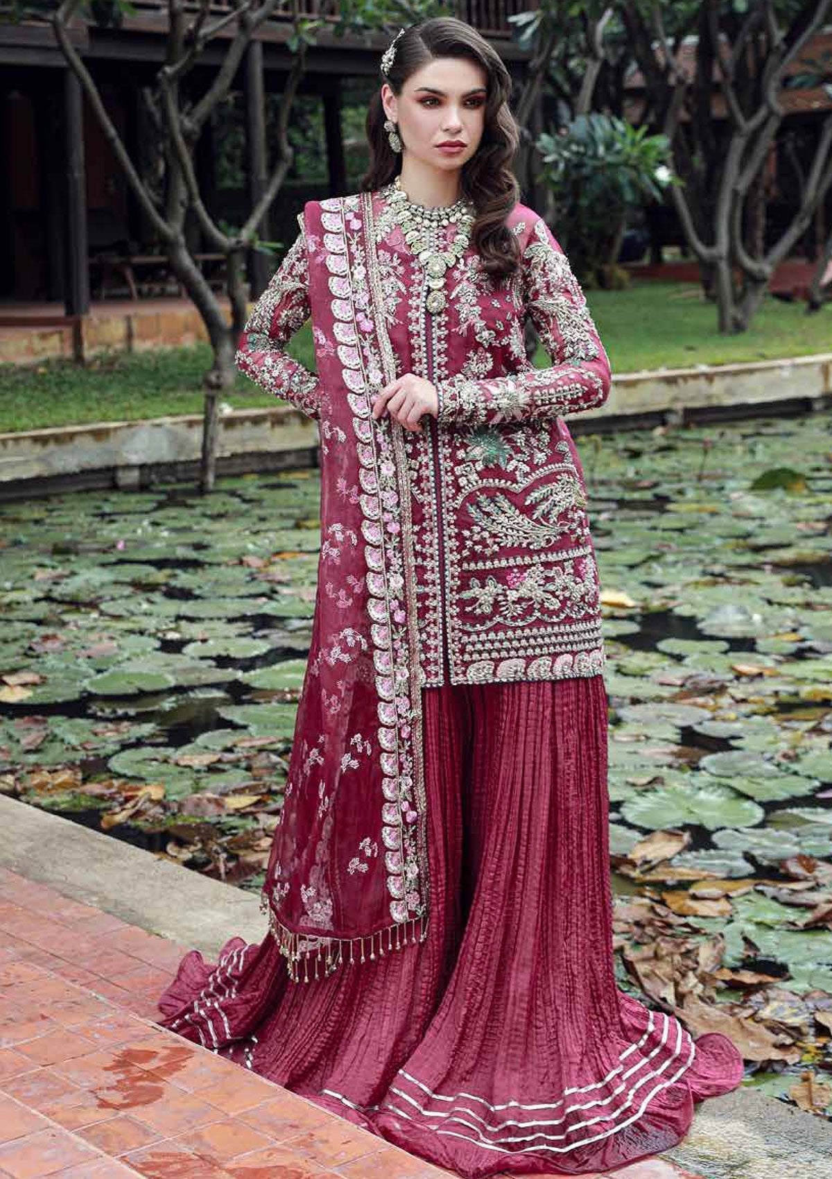 Ezra | Wedding Collection | EW24#02 - Venus - Designer Dress with Intricate embroidery and embellishments. Shop elegent wedding dress at Maria Faisal.
