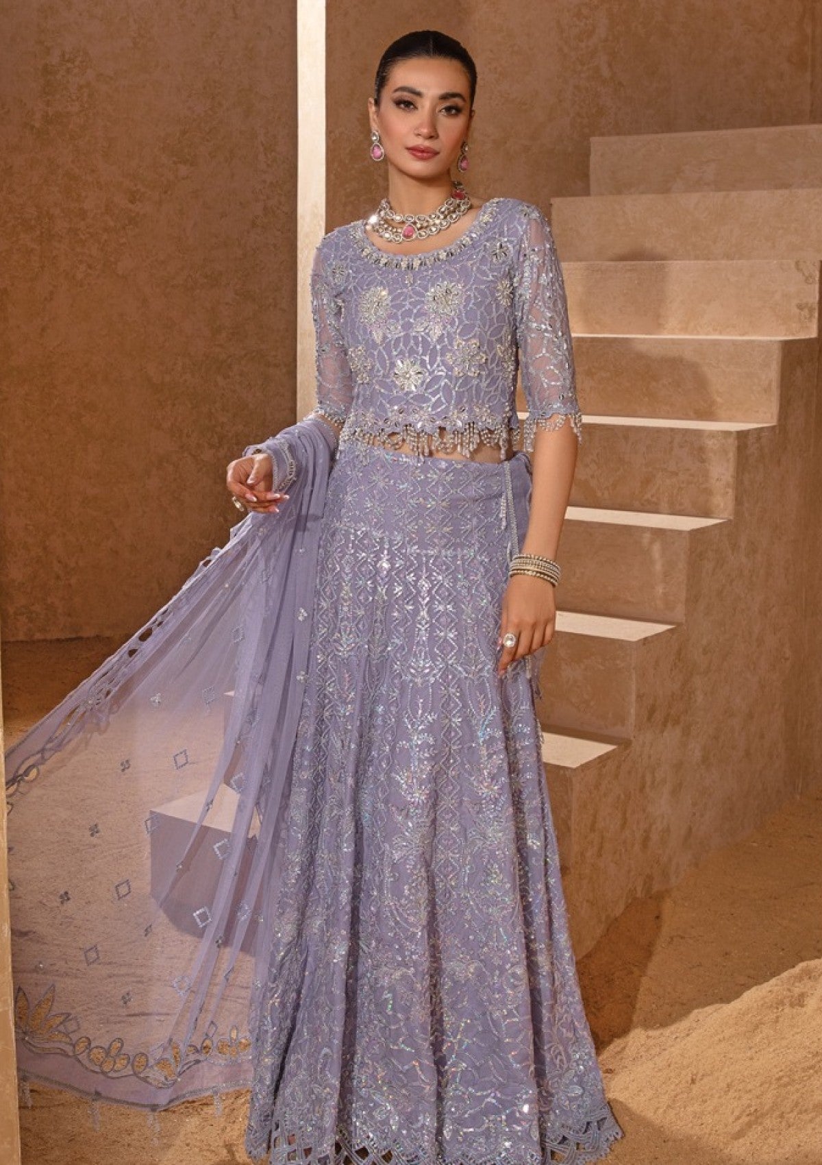 Rangrasiya | Chatoyer Wedding Formals 24 | D#08 - Jehan - Designer Dress with Intricate embroidery and embellishments. Shop elegent wedding dress at Maria Faisal.