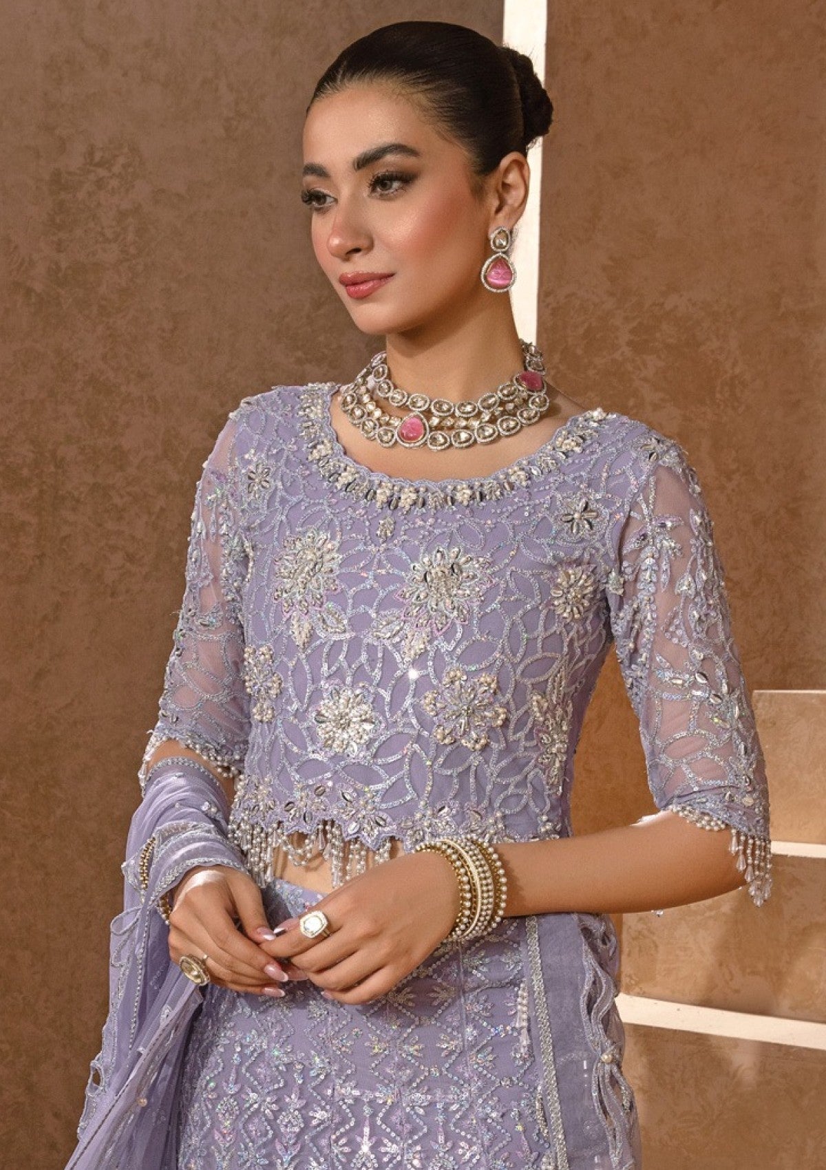 Rangrasiya | Chatoyer Wedding Formals 24 | D#08 - Jehan - Designer Dress with Intricate embroidery and embellishments. Shop elegent wedding dress at Maria Faisal.