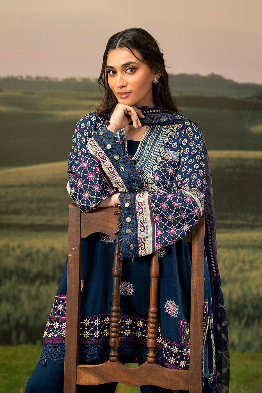 Maria B | Basics Winter 25 | MB-PFUS25-09B - Ladies Clothes - Maria Faisal