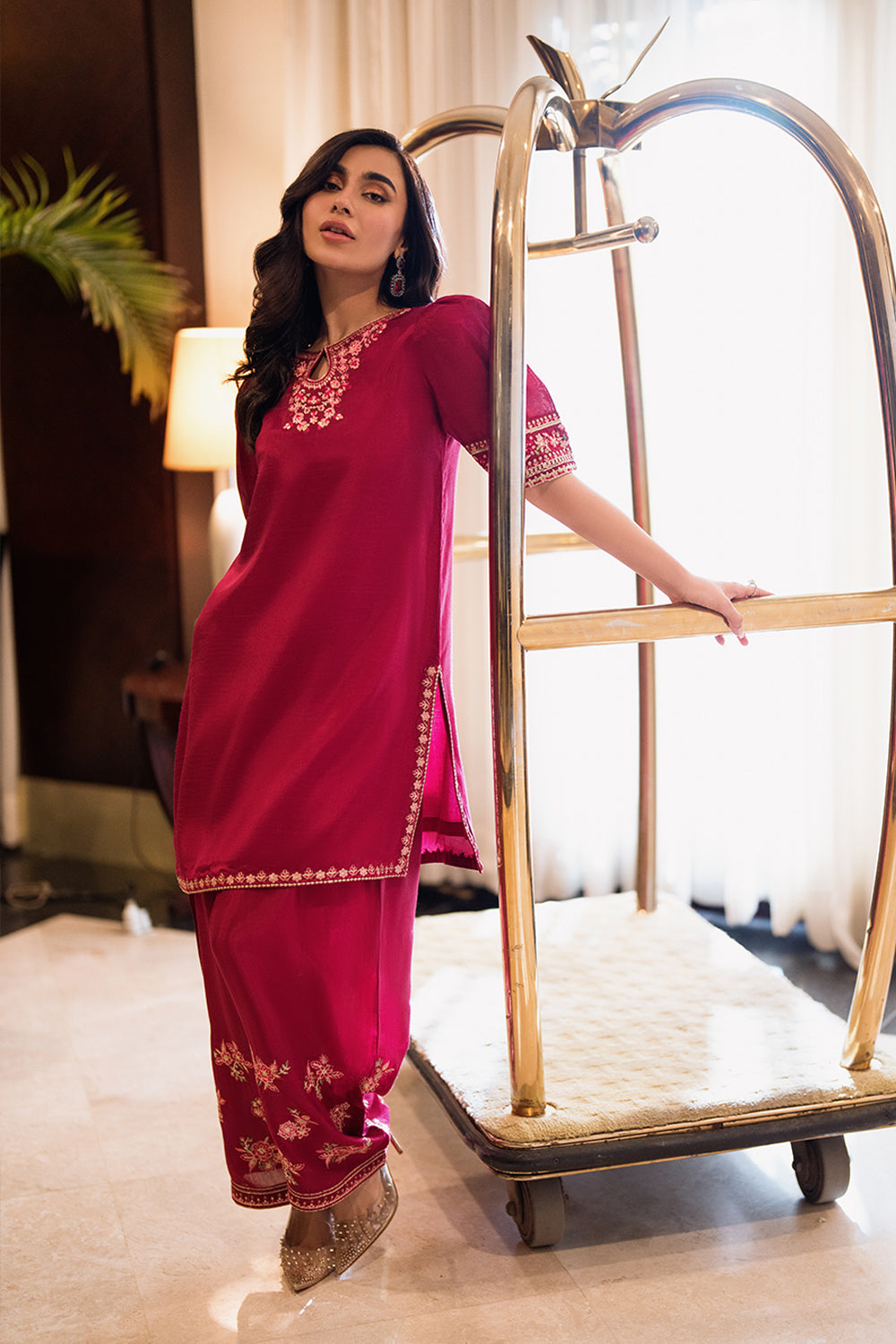 Azure | Diva Formals | Fuchsia Grace - Ladies Clothes - Maria Faisal