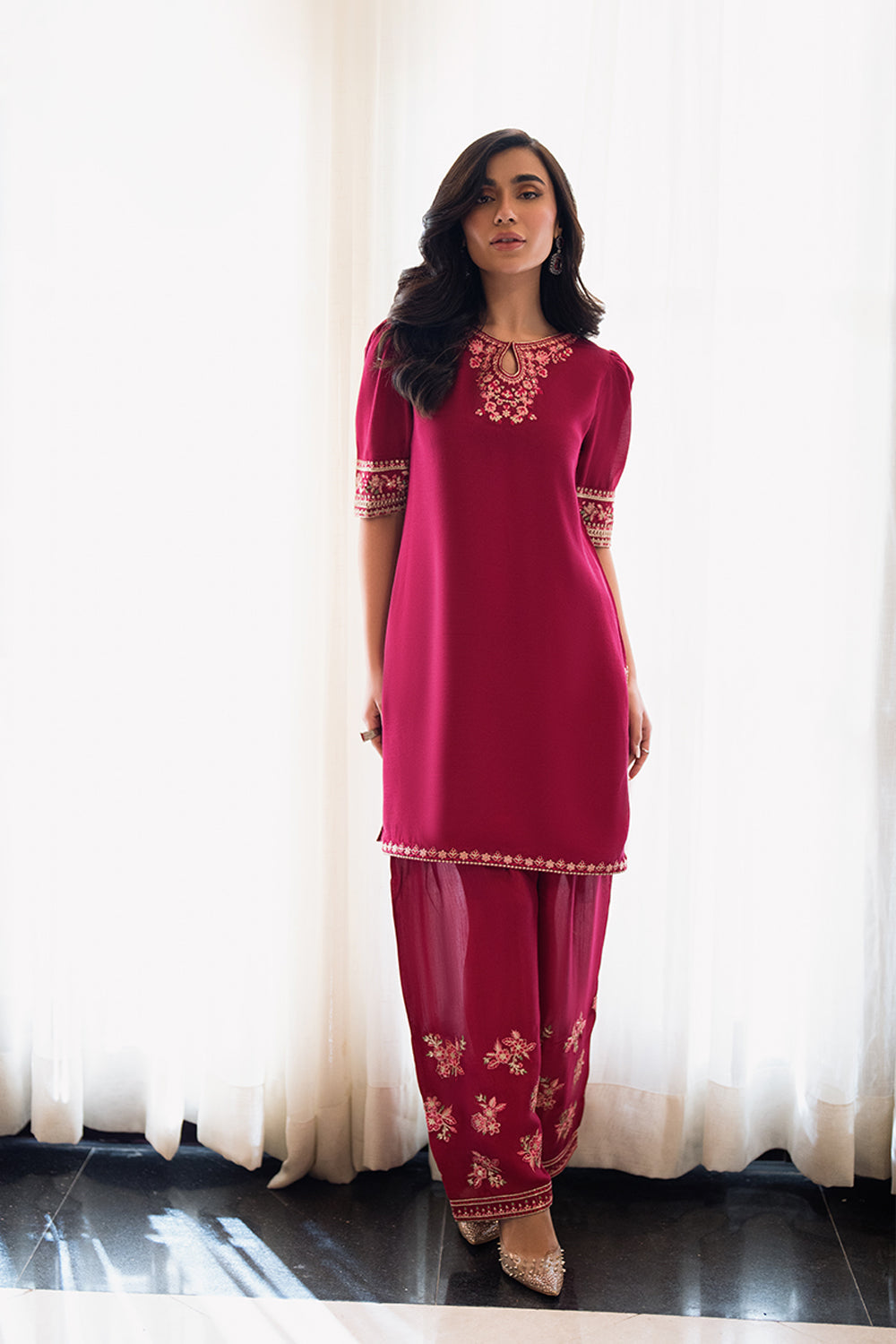 Azure | Diva Formals | Fuchsia Grace - Ladies Clothes - Maria Faisal
