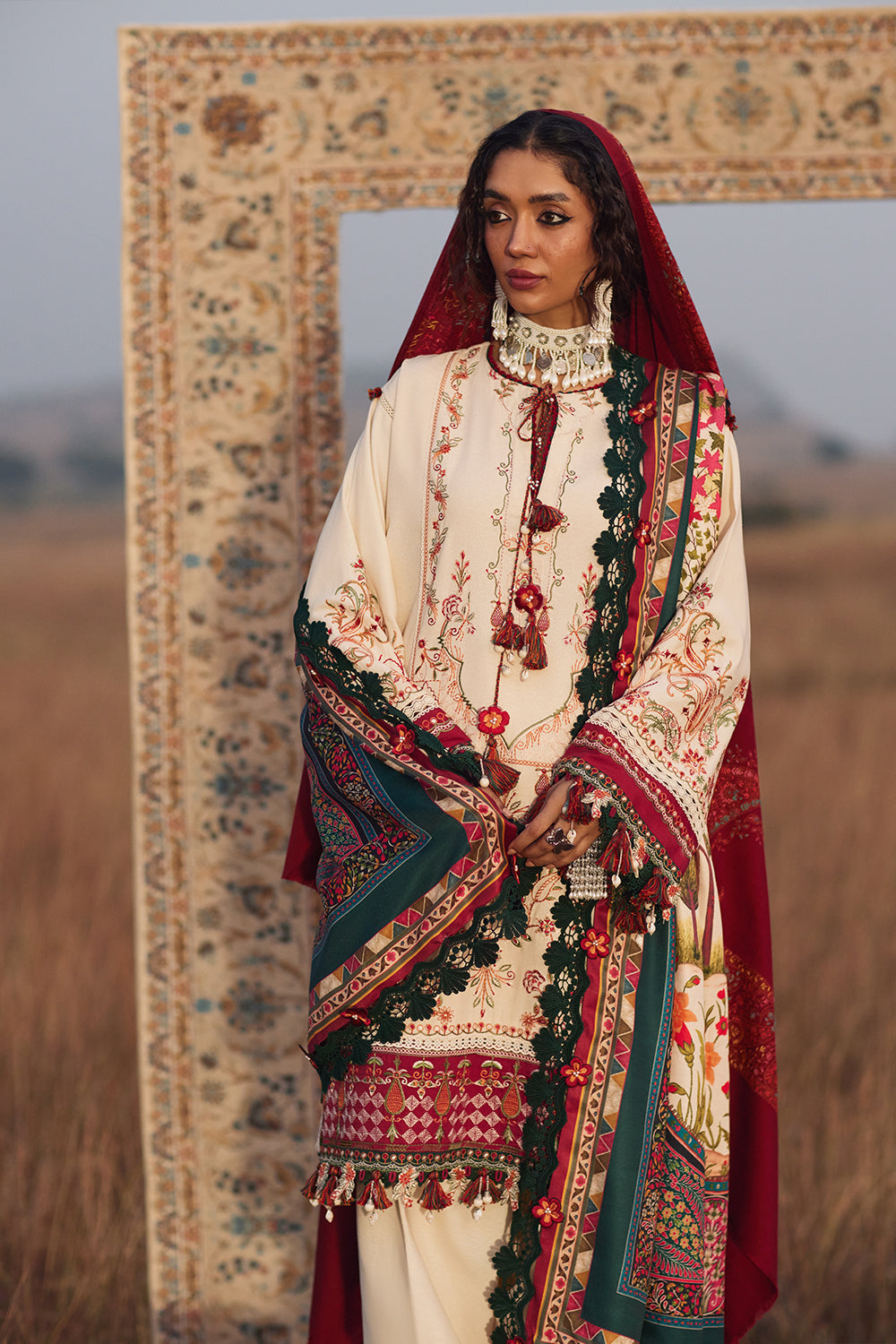 IREM-SRW25-05 – authentic Pakistani dress from the Winter Khaddar 25 collection for women in the UK