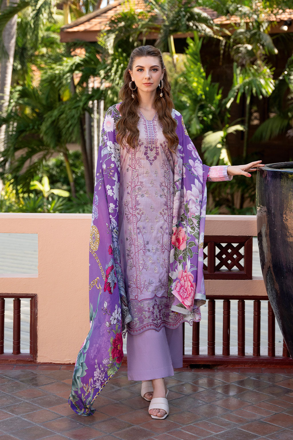Ramsha | Ghazal Luxury Lawn | G-310 by Maria Faisal - Registered Vendor of : Ramsha - type : Ladies Clothes - 100% original wedding dresses