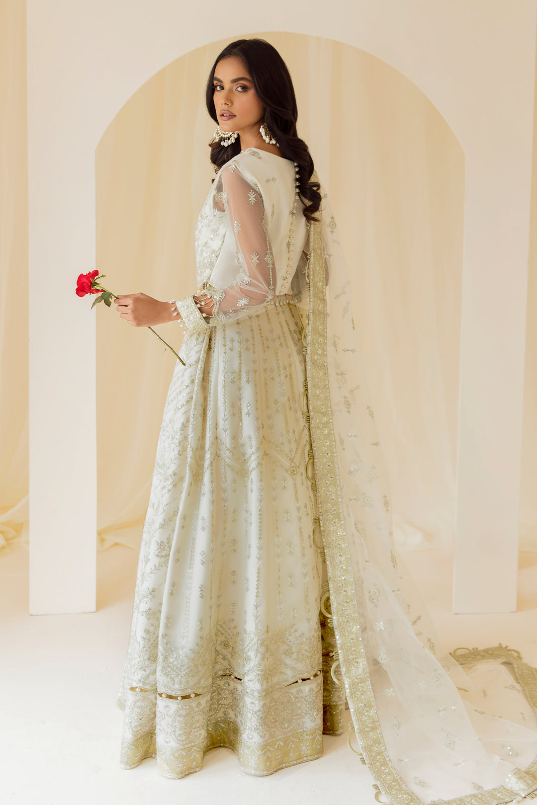 Alizeh | Formal Collection | Ghazal - Designer Dress with Intricate embroidery and embellishments. Shop elegent wedding dress at Maria Faisal.