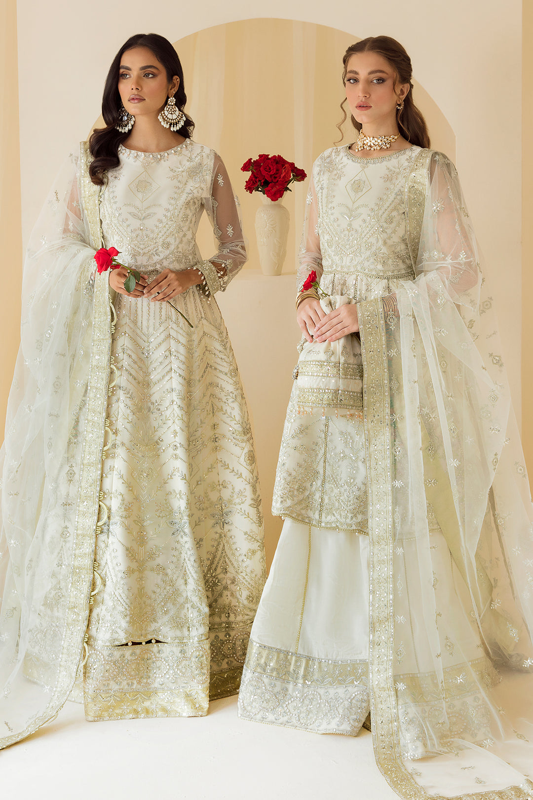 Alizeh | Formal Collection | Ghazal - Designer Dress with Intricate embroidery and embellishments. Shop elegent wedding dress at Maria Faisal.