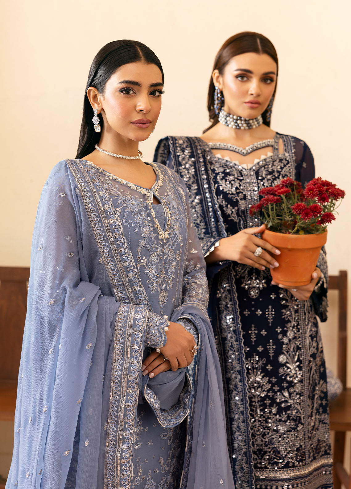 Gulaal | Reverie Embroidered Chiffon | MEHER - Ladies Clothes 