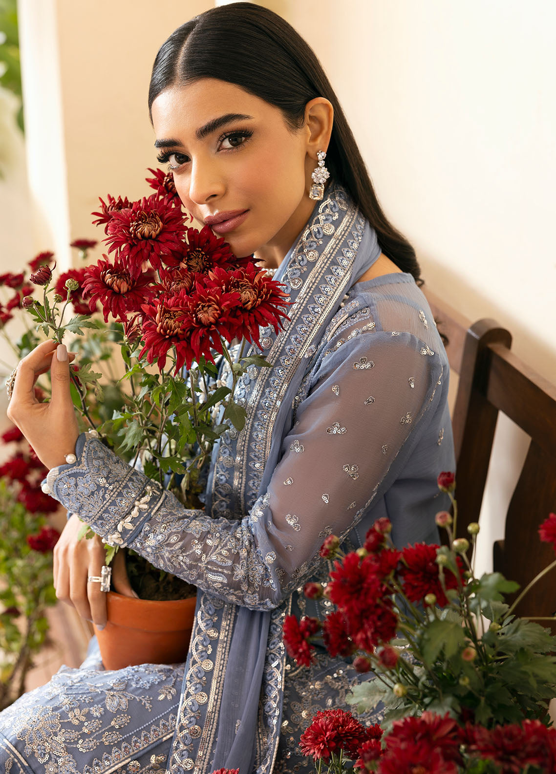Gulaal | Reverie Embroidered Chiffon | MEHER - Ladies Clothes 