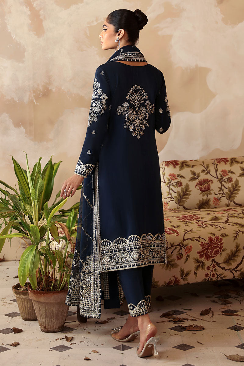 Gulaal | Shehrnaaz Raw Silk | Leelah - Designer Dress with Intricate embroidery and embellishments. Shop elegent wedding dress at Maria Faisal.