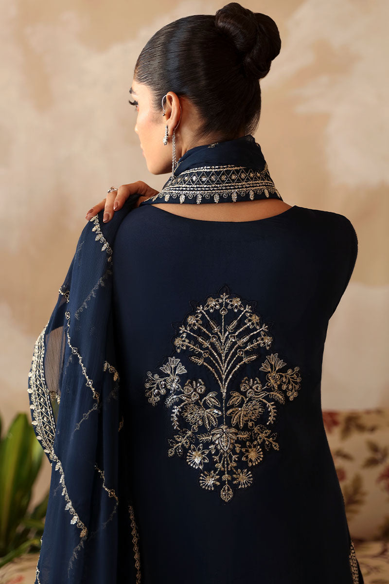 Gulaal | Shehrnaaz Raw Silk | Leelah - Designer Dress with Intricate embroidery and embellishments. Shop elegent wedding dress at Maria Faisal.