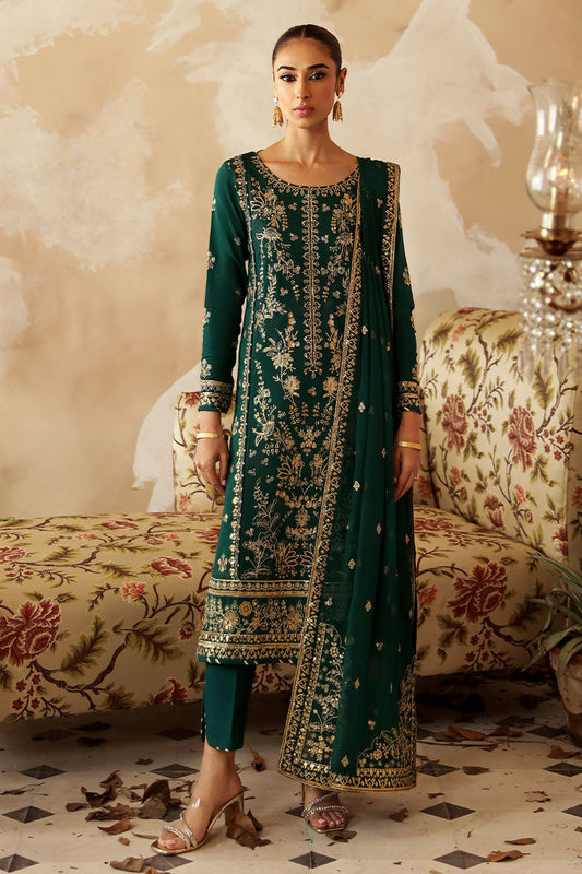 Gulaal | Shehrnaaz Raw Silk | Parizay - Designer Dress with Intricate embroidery and embellishments. Shop elegent wedding dress at Maria Faisal.