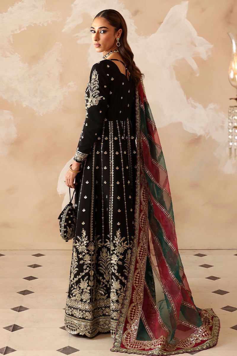 Gulaal | Shehrnaaz Raw Silk | Nazmil - Designer Dress with Intricate embroidery and embellishments. Shop elegent wedding dress at Maria Faisal.