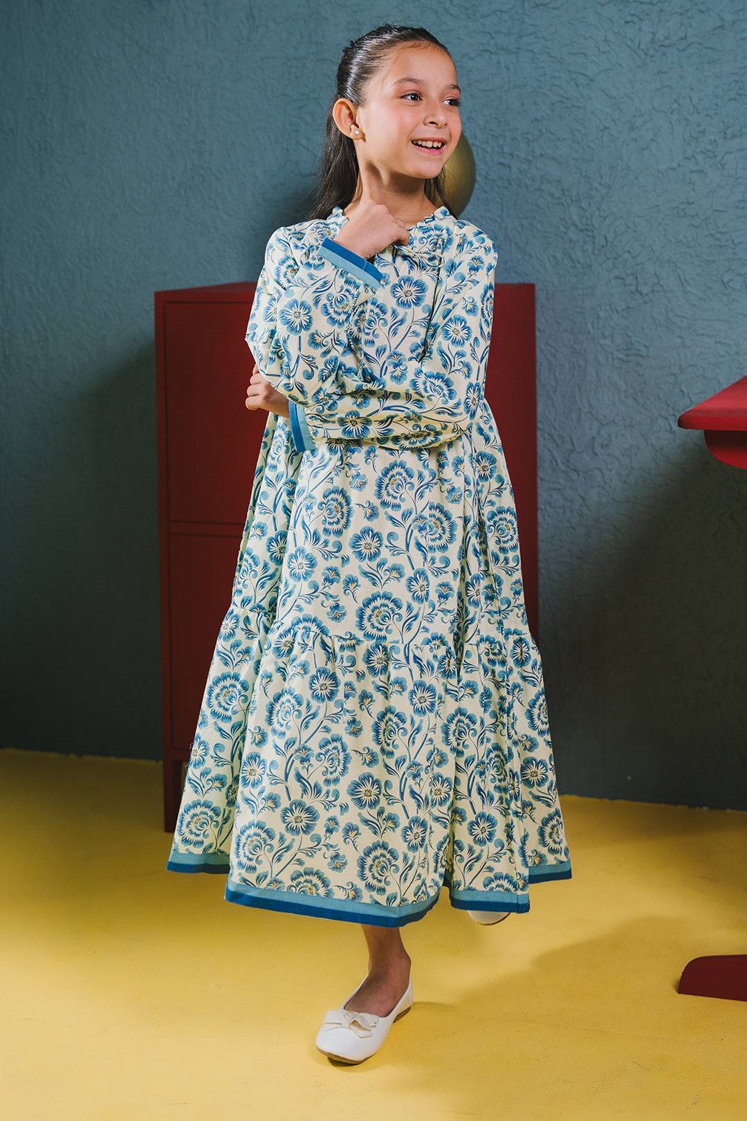 Zellbury Girls | 1 Piece Cambric | Kurta - 1687 by Maria Faisal - Registered Vendor of : Zellbury Girls - type : Kids Clothes - 100% original wedding dresses