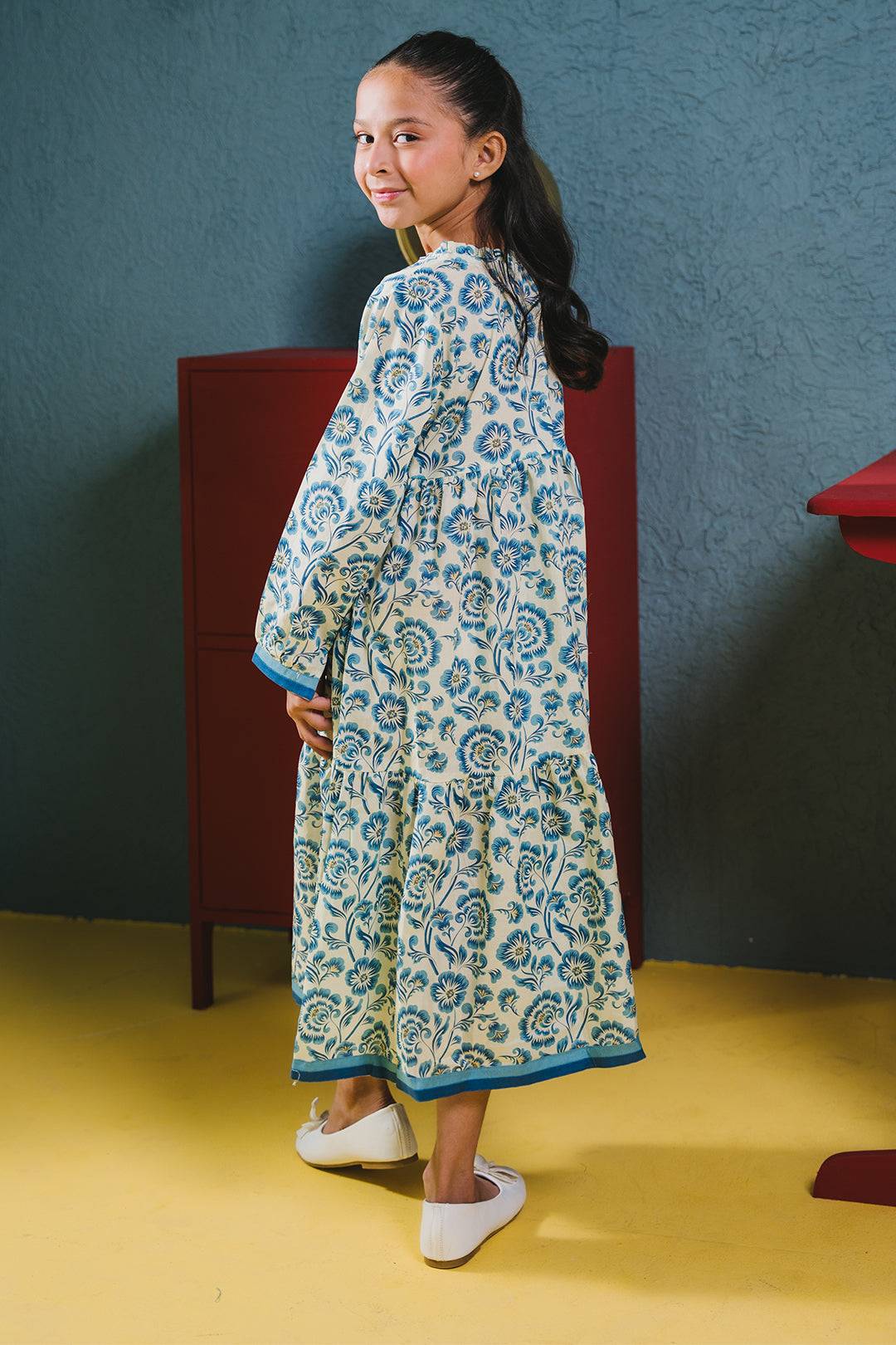 Zellbury Girls | 1 Piece Cambric | Kurta - 1687 by Maria Faisal - Registered Vendor of : Zellbury Girls - type : Kids Clothes - 100% original wedding dresses