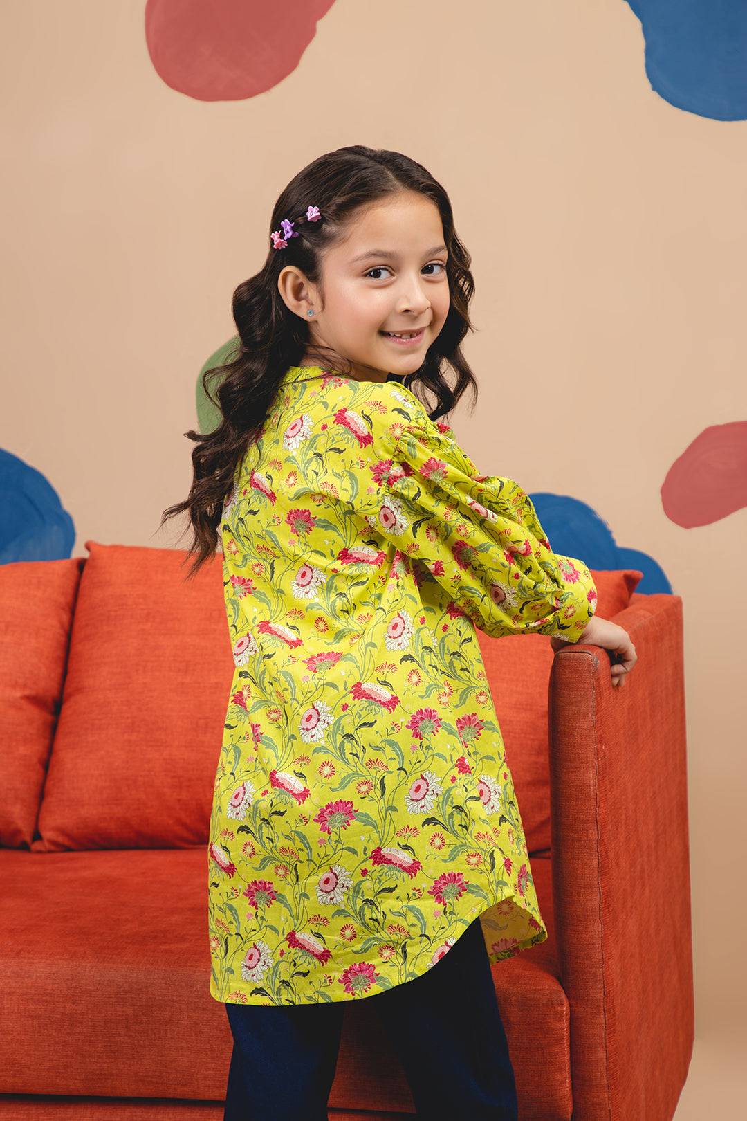 Zellbury Girls | 1 Piece Lawn | Kurta - 1306 by Maria Faisal - Registered Vendor of : Zellbury Girls - type : Kids Clothes - 100% original wedding dresses