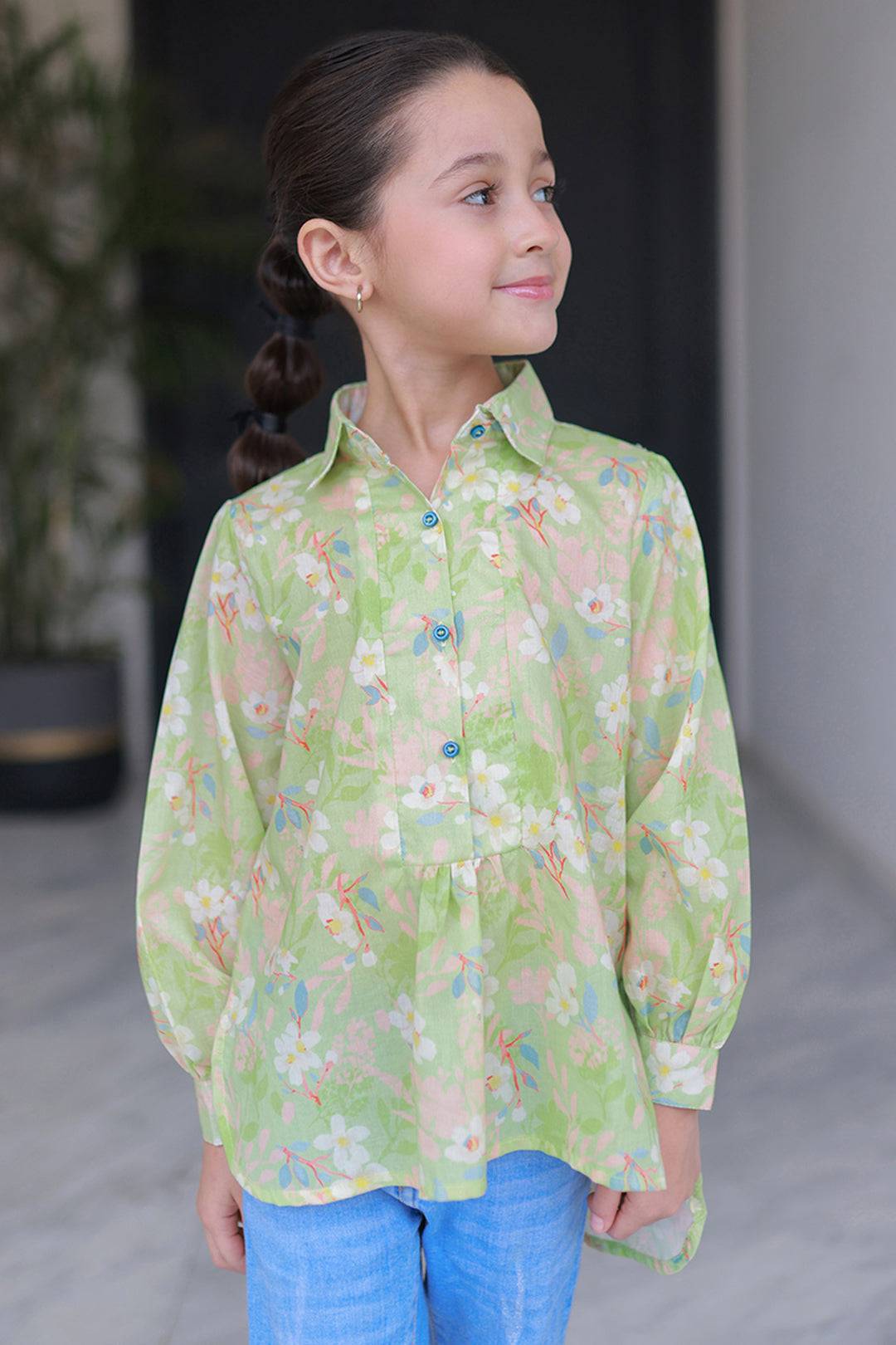 Zellbury Girls | 1 Piece Lawn | Kurta - 1310 by Maria Faisal - Registered Vendor of : Zellbury Girls - type : Kids Clothes - 100% original wedding dresses