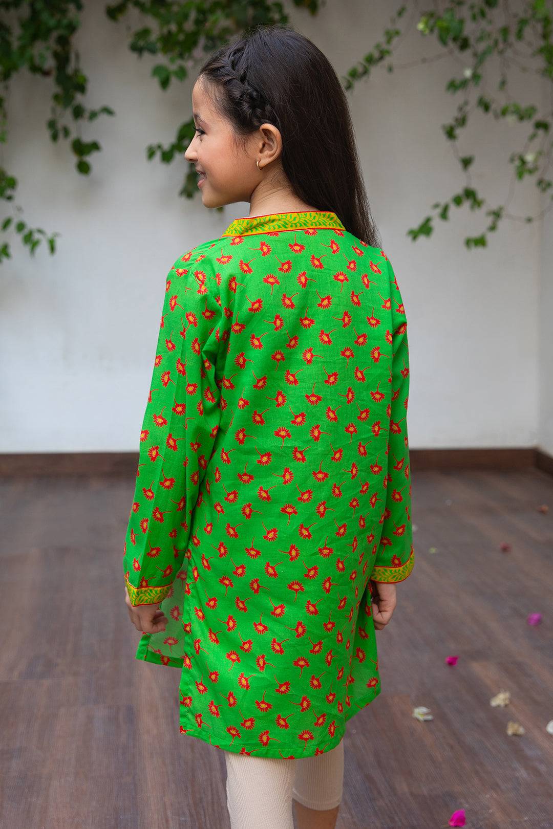 Zellbury Girls | 1 Piece Lawn | Kurta - 1336 by Maria Faisal - Registered Vendor of : Zellbury Girls - type : Kids Clothes - 100% original wedding dresses