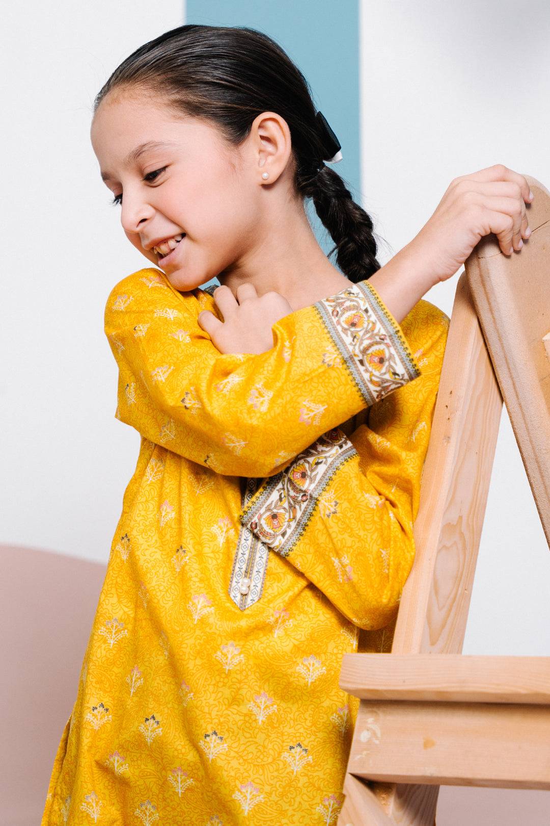 Zellbury Girls | 1 Piece Lawn | Kurta - 1339 by Maria Faisal - Registered Vendor of : Zellbury Girls - type : Kids Clothes - 100% original wedding dresses