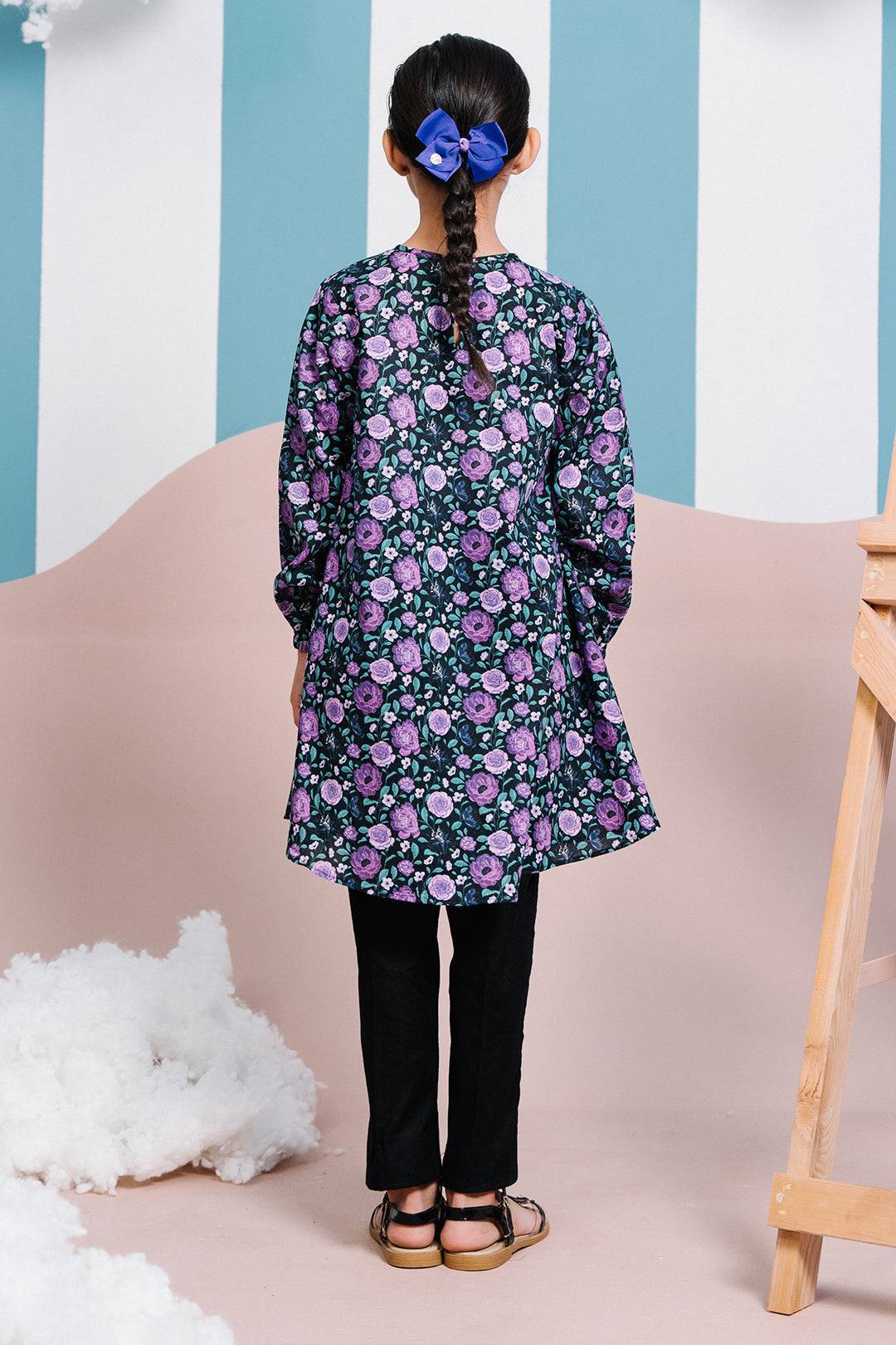 Zellbury Girls | 1 Piece Lawn | Kurta - 1386 by Maria Faisal - Registered Vendor of : Zellbury Girls - type : Kids Clothes - 100% original wedding dresses