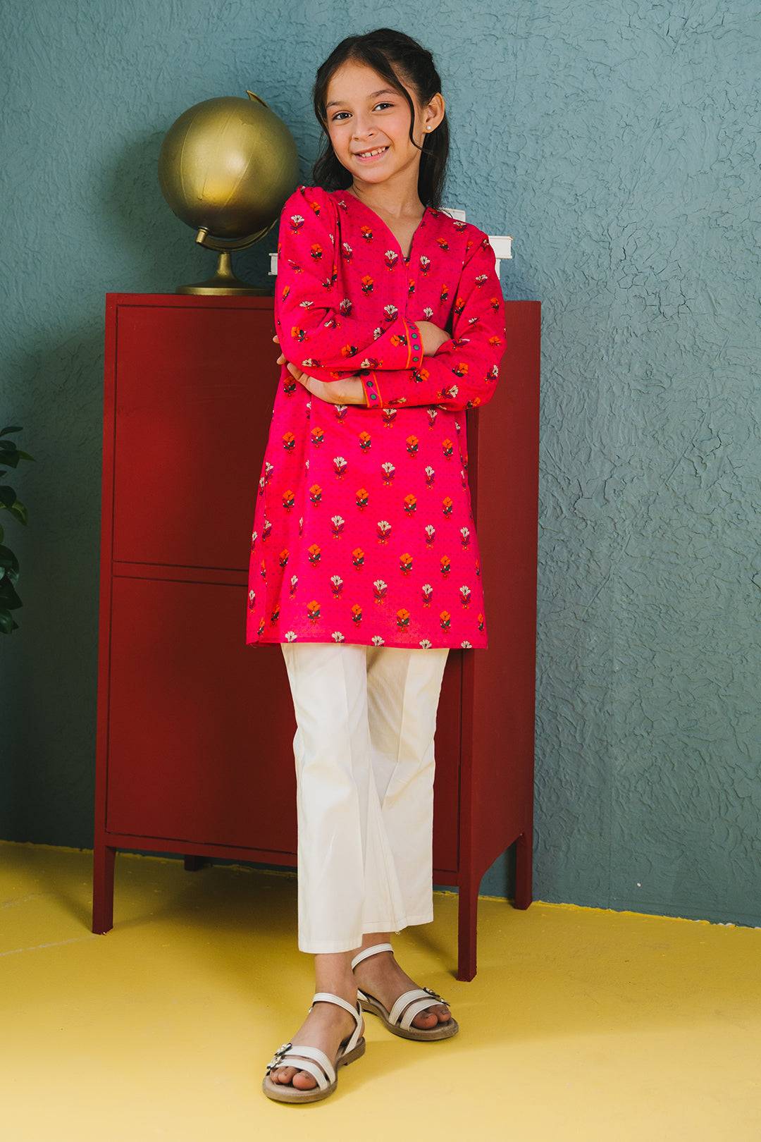 Zellbury Girls | 1 Piece Lawn | Kurta - 1389 by Maria Faisal - Registered Vendor of : Zellbury Girls - type : Kids Clothes - 100% original wedding dresses