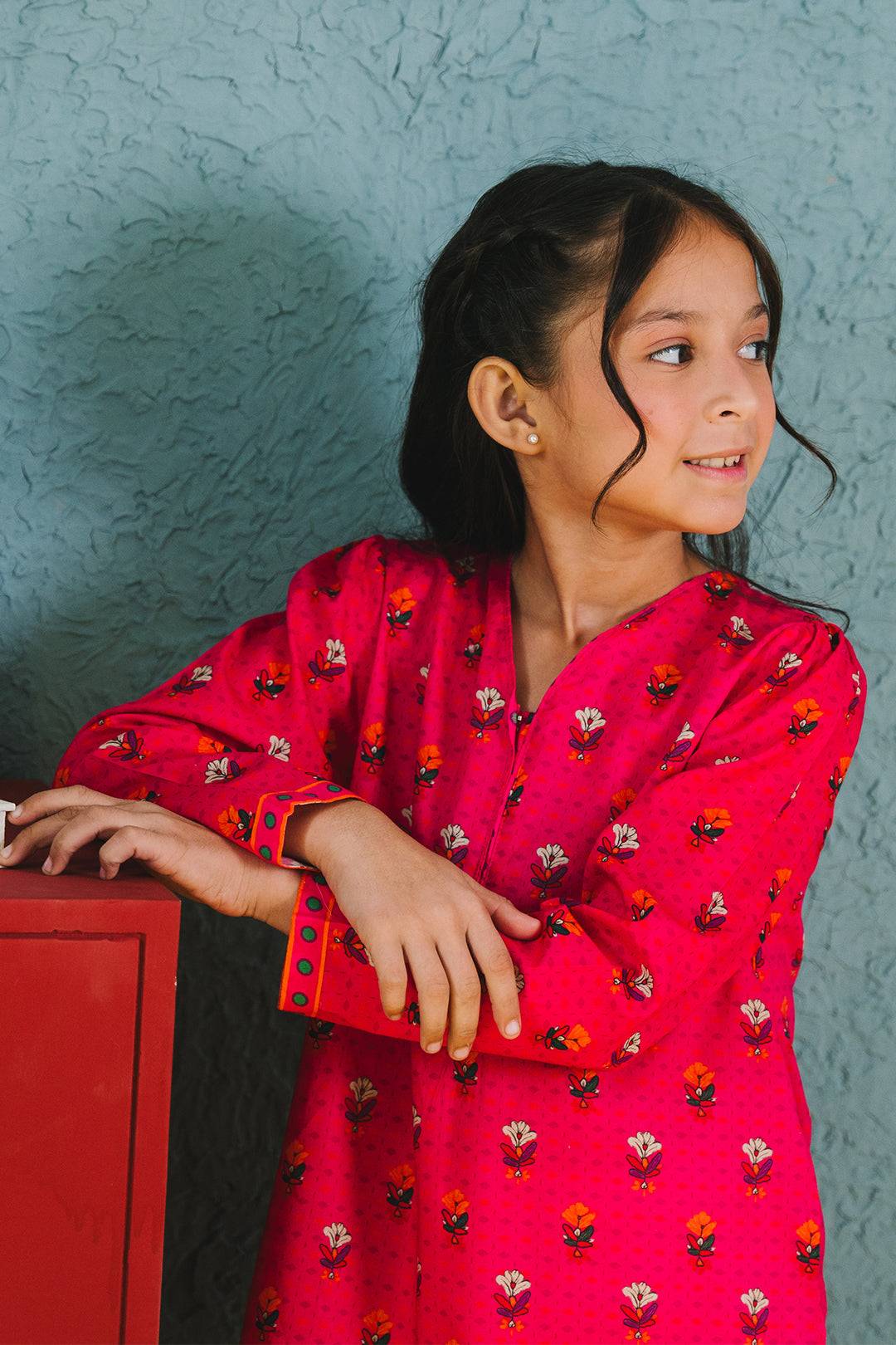 Zellbury Girls | 1 Piece Lawn | Kurta - 1389 by Maria Faisal - Registered Vendor of : Zellbury Girls - type : Kids Clothes - 100% original wedding dresses