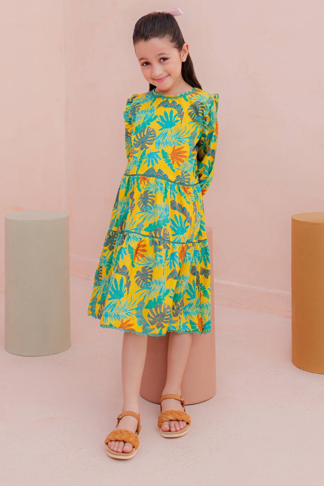 Zellbury Girls | 1 Piece Lawn | Kurta - 1450 by Maria Faisal - Registered Vendor of : Zellbury Girls - type : Kids Clothes - 100% original wedding dresses