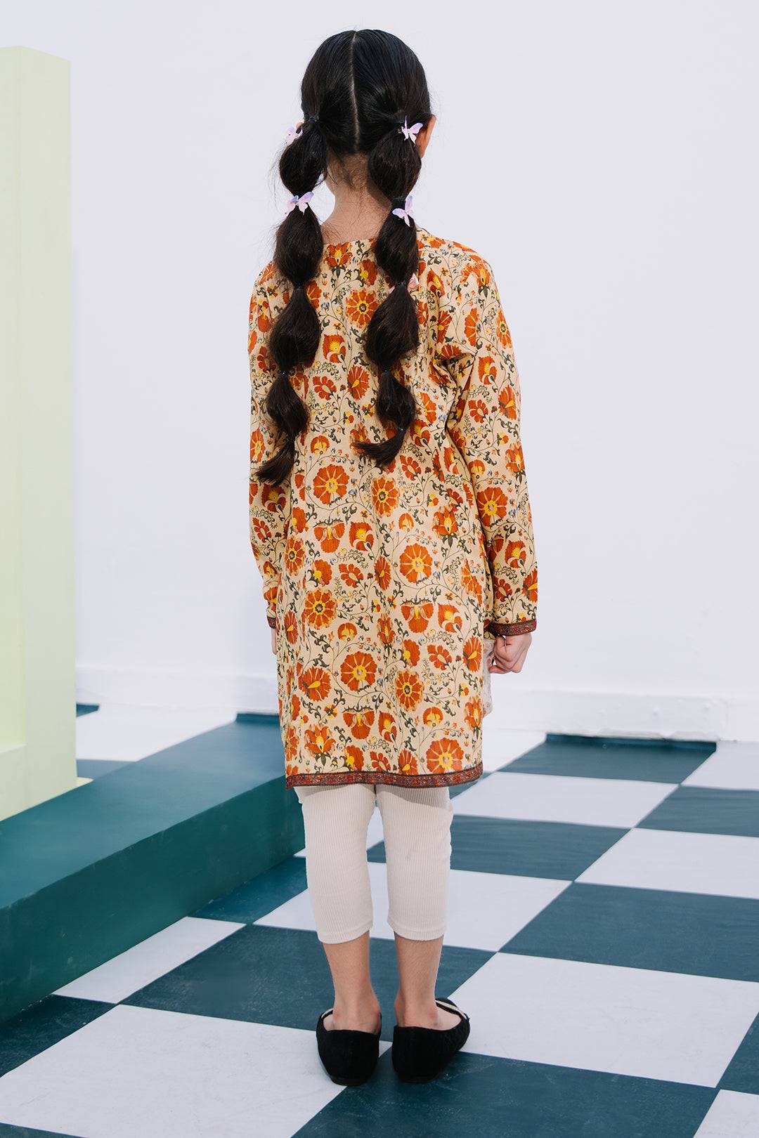 Zellbury Girls | 1 Piece Lawn | Kurta - 1602 by Maria Faisal - Registered Vendor of : Zellbury Girls - type : Kids Clothes - 100% original wedding dresses