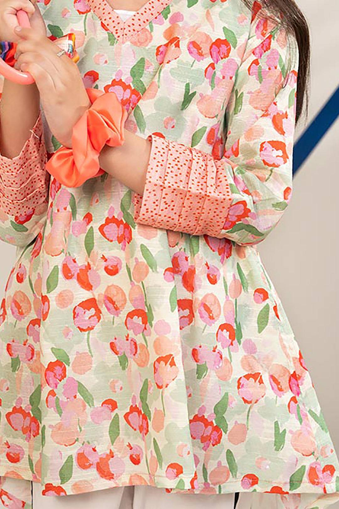 Zellbury Girls | 1 Piece Khaddar | Kurta - 1199 by Maria Faisal - Registered Vendor of : Zellbury Girls - type : Kids Clothes - 100% original wedding dresses
