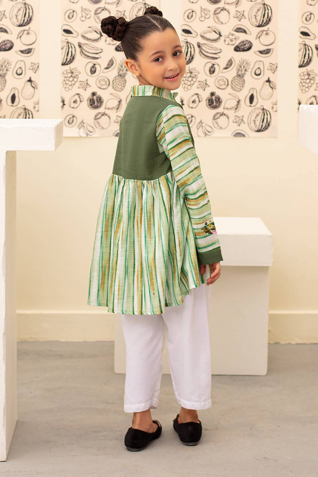 Zellbury Girls | 1 Piece Khaddar | Kurta - 1227 by Maria Faisal - Registered Vendor of : Zellbury Girls - type : Kids Clothes - 100% original wedding dresses