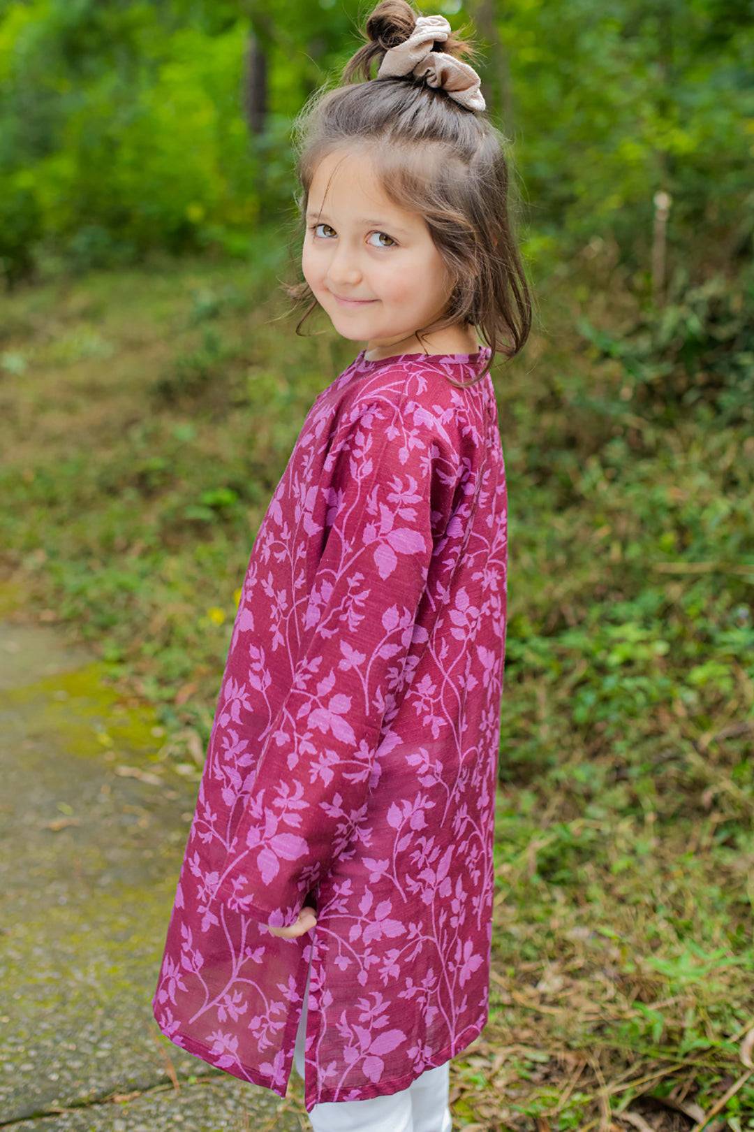 Zellbury Girls | 1 Piece Khaddar | Kurta - 1159 by Maria Faisal - Registered Vendor of : Zellbury Girls - type : Kids Clothes - 100% original wedding dresses