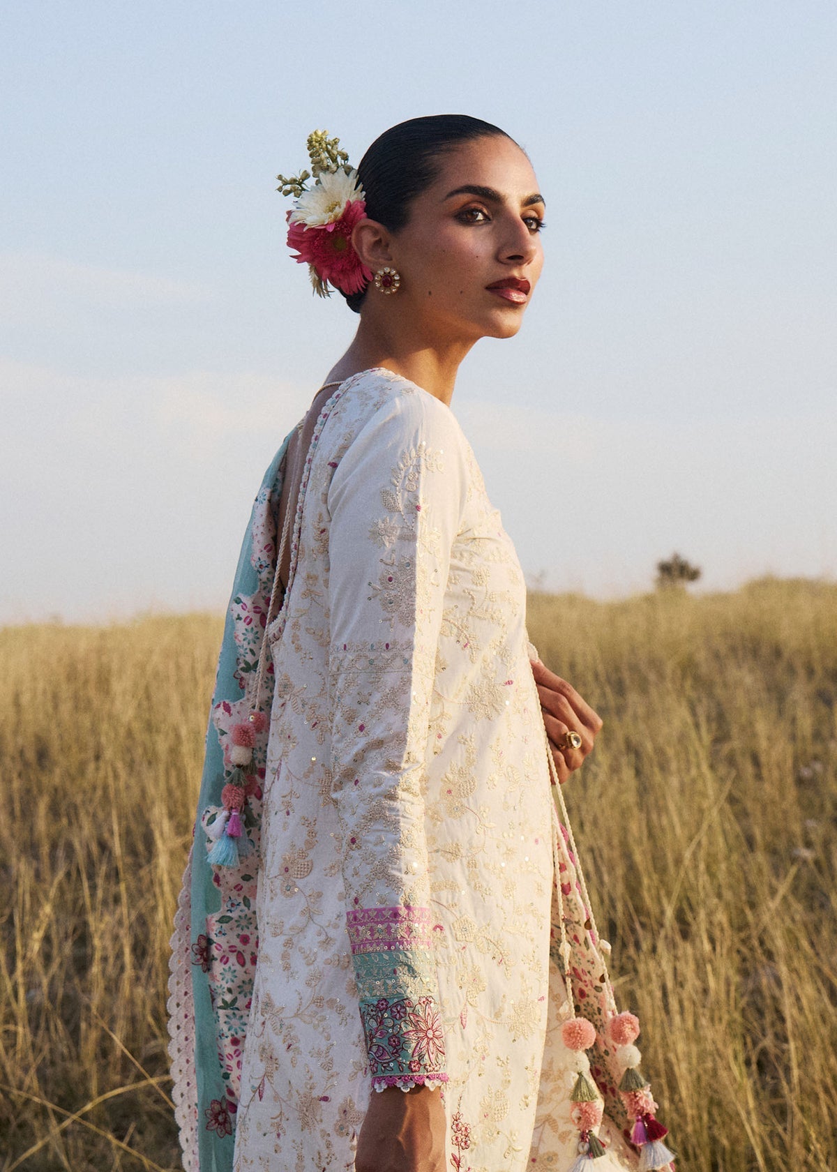 Hussain Rehar | Jinan 26 |Gauri - Luxury Dress - available at Maria Faisal in UK and USA.