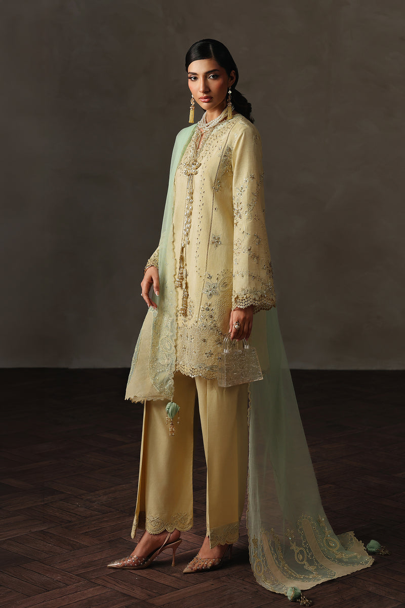Qalamkar | Luxury Pret 26 | QLP-04 - Oriana - Luxury Dress - available at Maria Faisal in UK and USA.