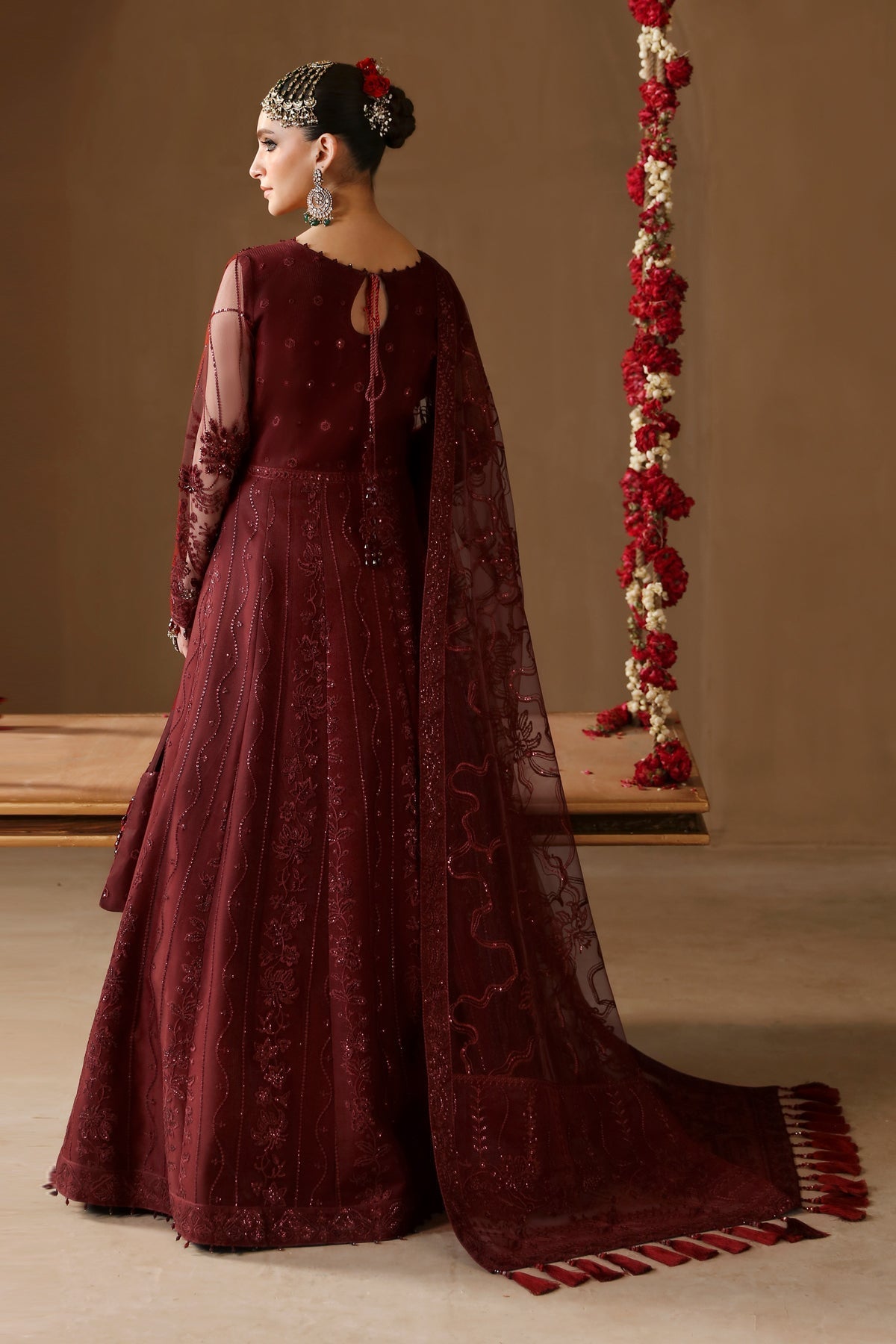 Alizeh | Reena Wedding Formals | AF-HM-4022-GULAB - Designer Dress with Intricate embroidery and embellishments. Shop elegent wedding dress at Maria Faisal.