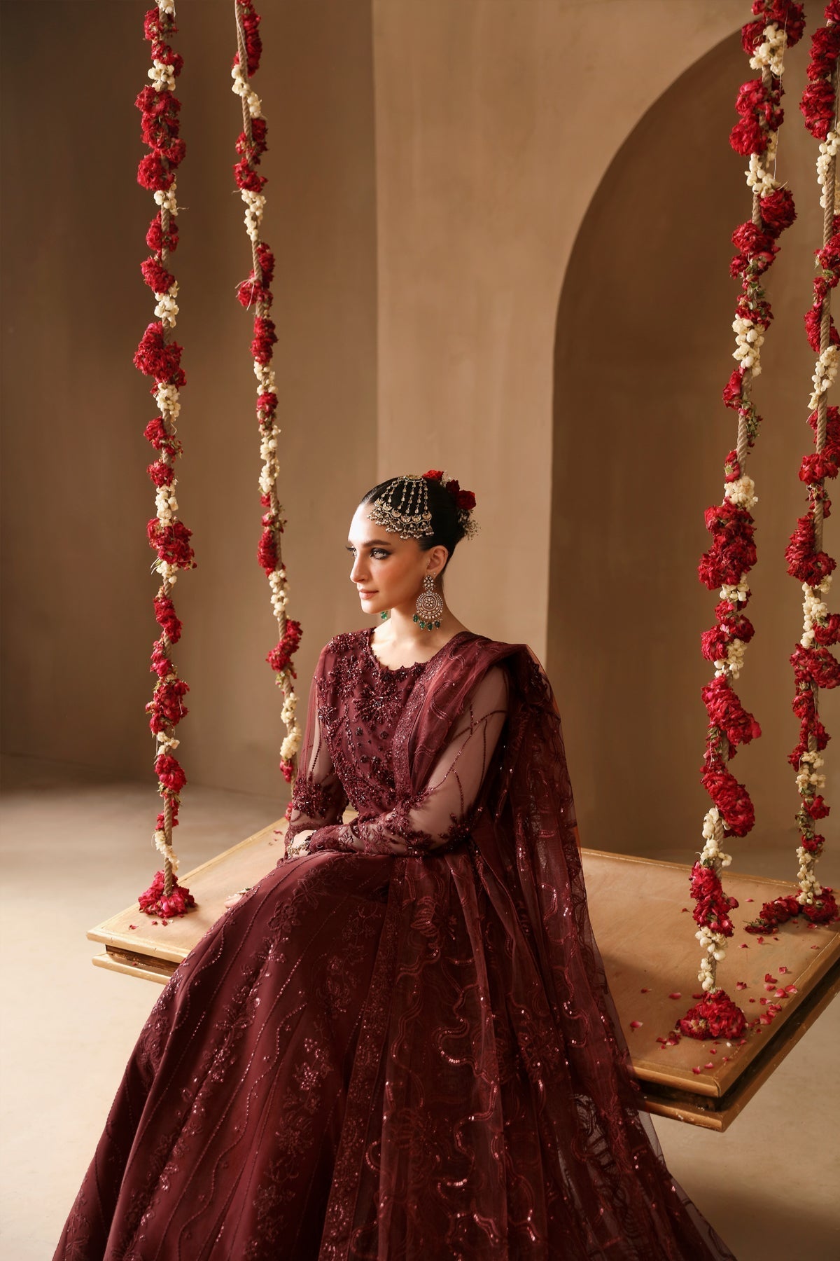 Alizeh | Reena Wedding Formals | AF-HM-4022-GULAB - Designer Dress with Intricate embroidery and embellishments. Shop elegent wedding dress at Maria Faisal.