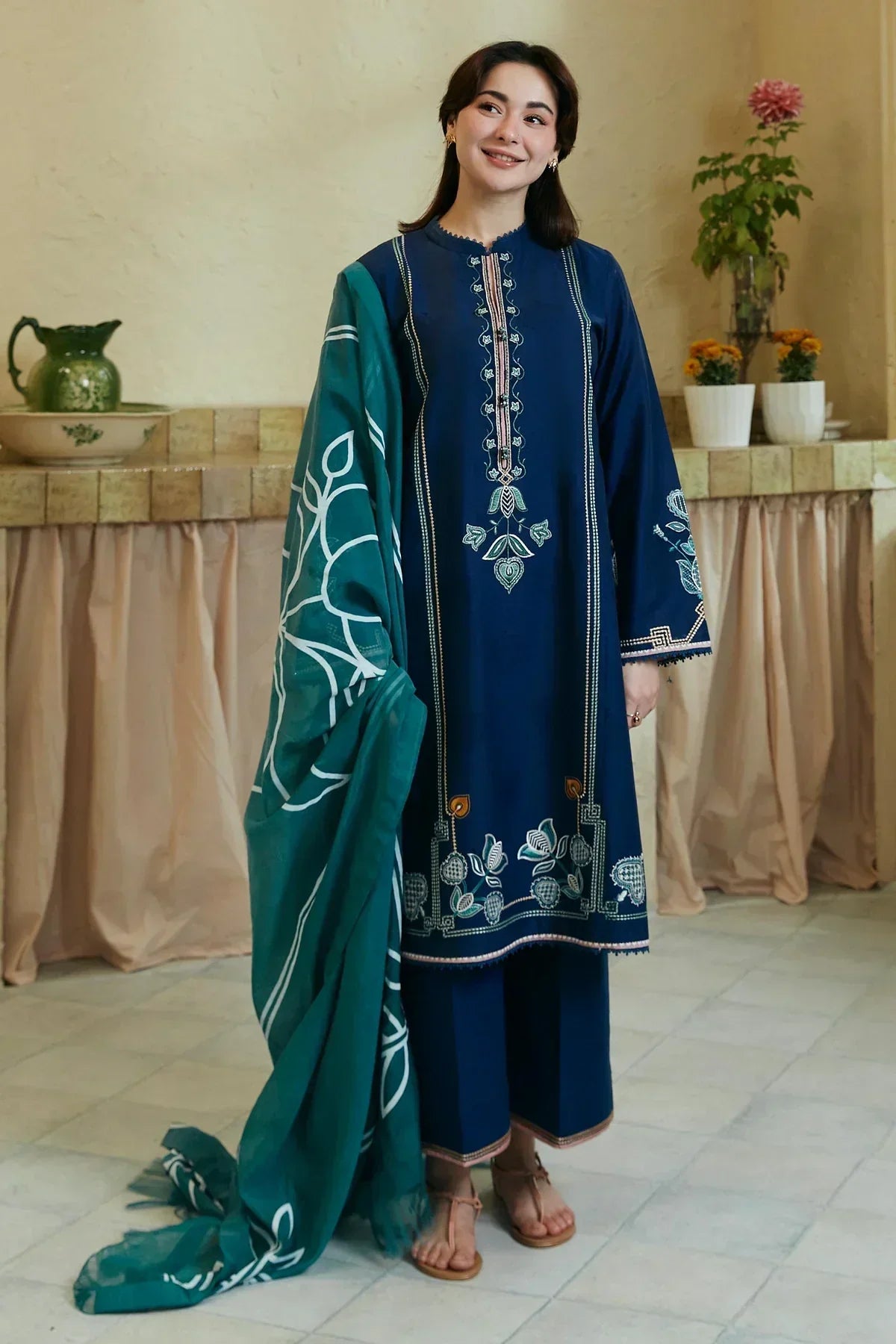 Zara Shahjahan | Coco Lawn 24 | GUL MOHAR-3B - Ladies Clothes - Maria Faisal