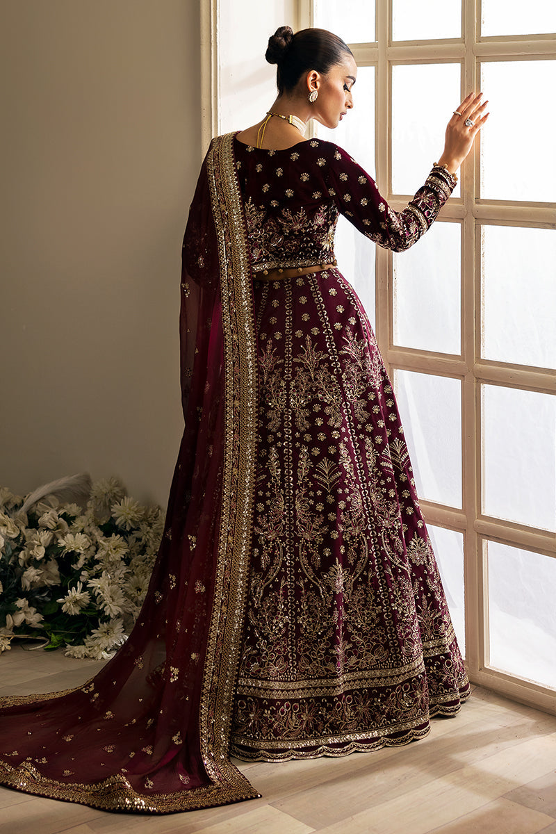 Gulaal | Celeste Velvet 24 | Carmine - Ladies Clothes - Maria Faisal