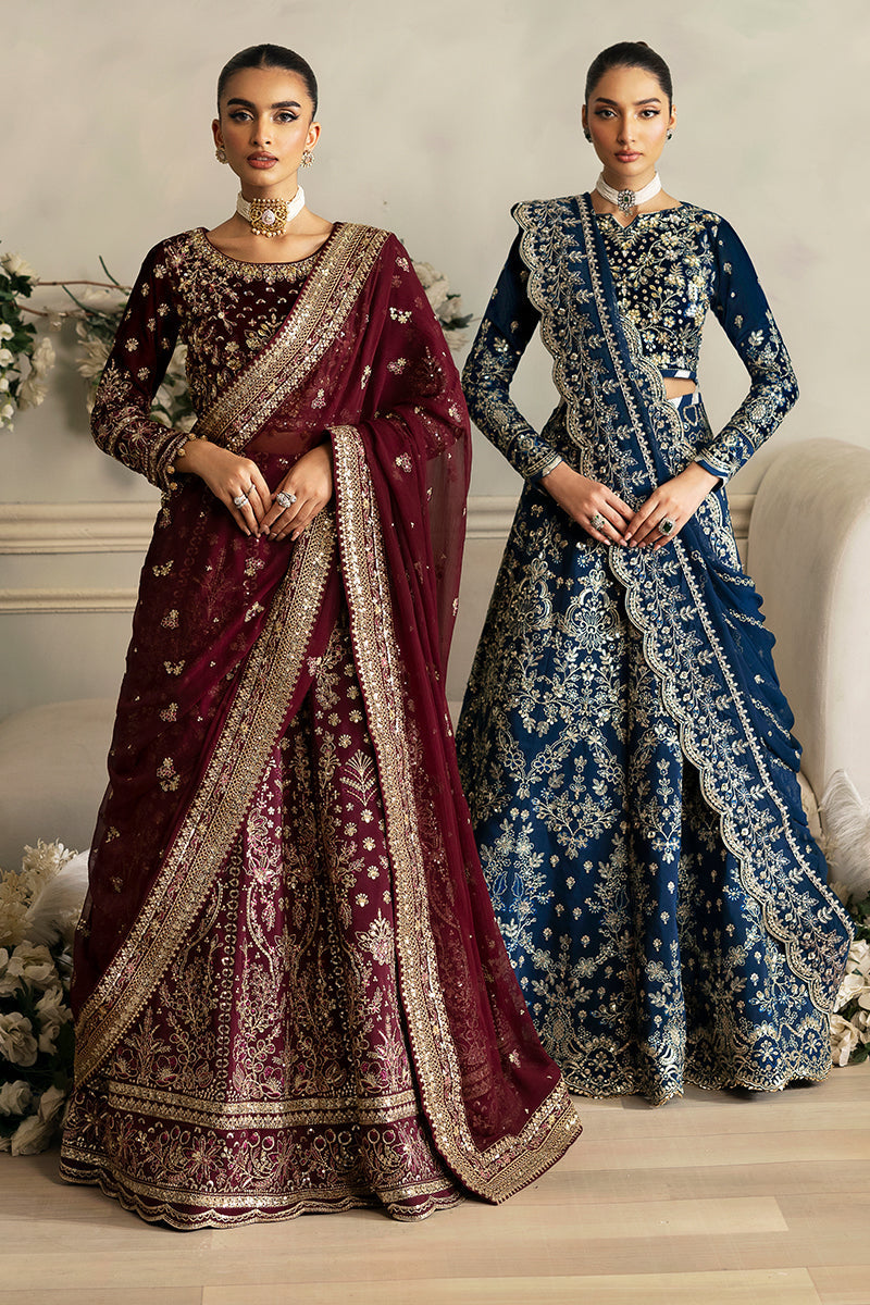 Gulaal | Celeste Velvet 24 | Carmine - Ladies Clothes - Maria Faisal