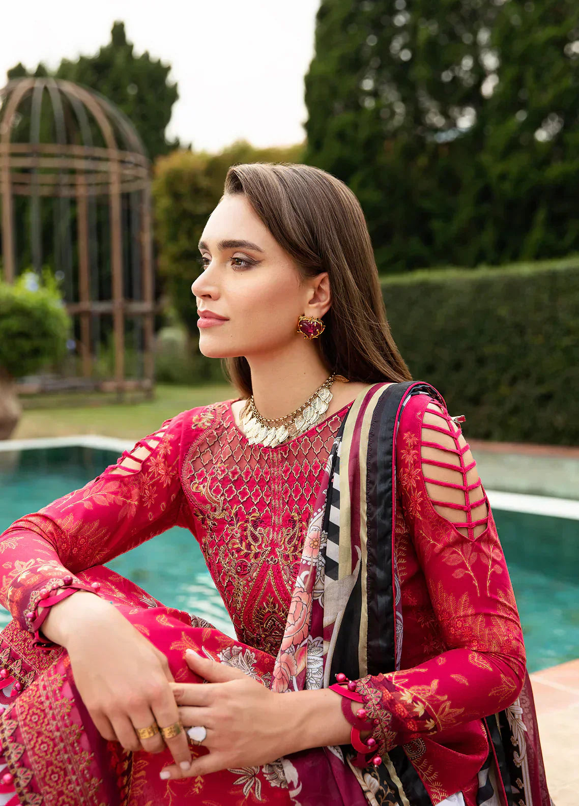 Gulaal | Springtime Ballet | CHERIE (GL-L-24V1-04) - Ladies Clothes - Maria Faisal