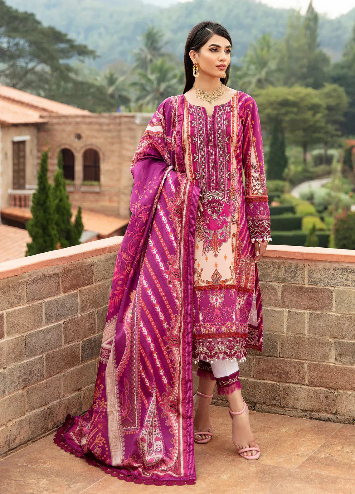 Gulaal | Springtime Ballet | ALAARA (GL-L-24V1-11) - Ladies Clothes - Maria Faisal