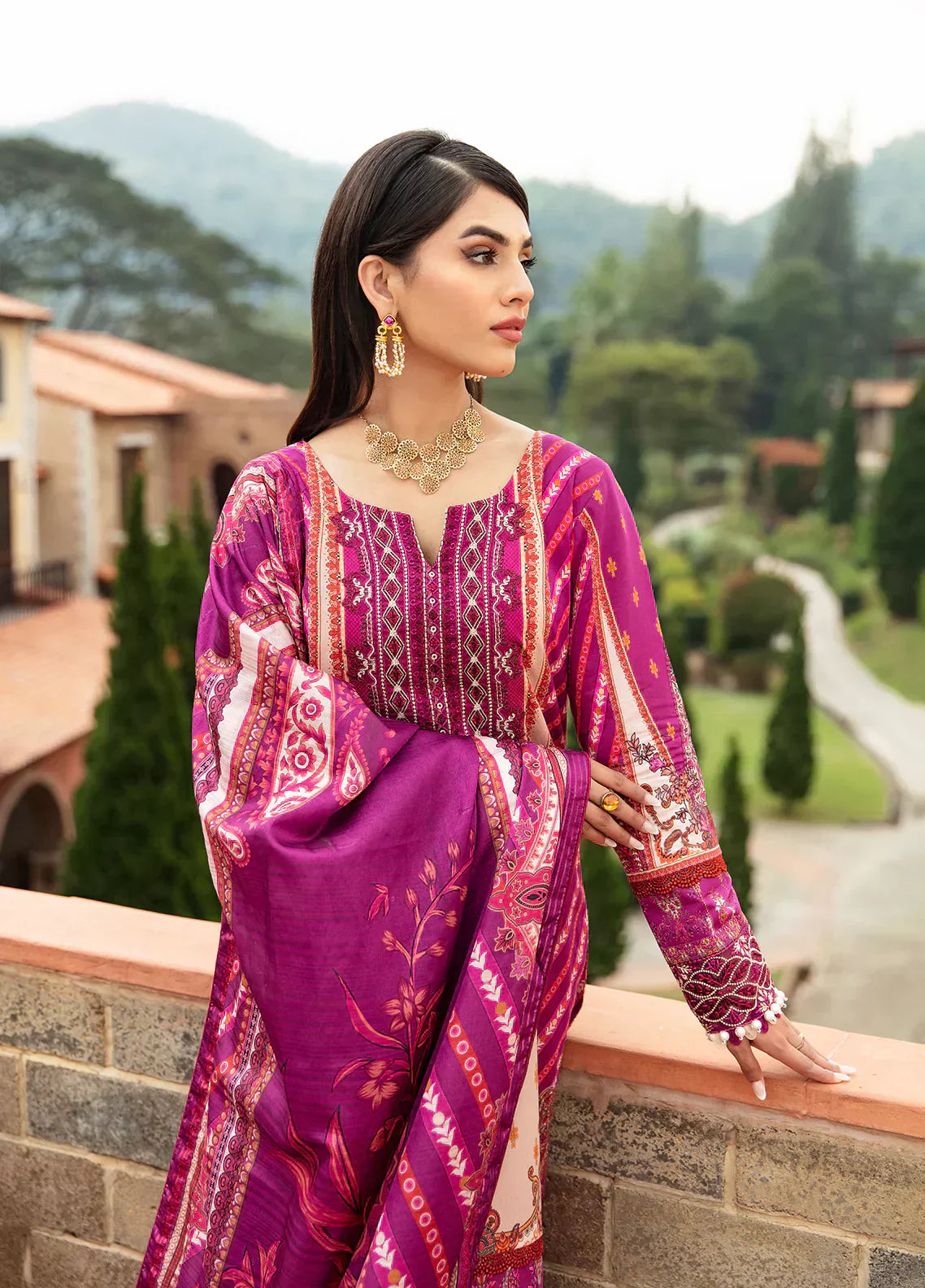 Gulaal | Springtime Ballet | ALAARA (GL-L-24V1-11) - Ladies Clothes - Maria Faisal