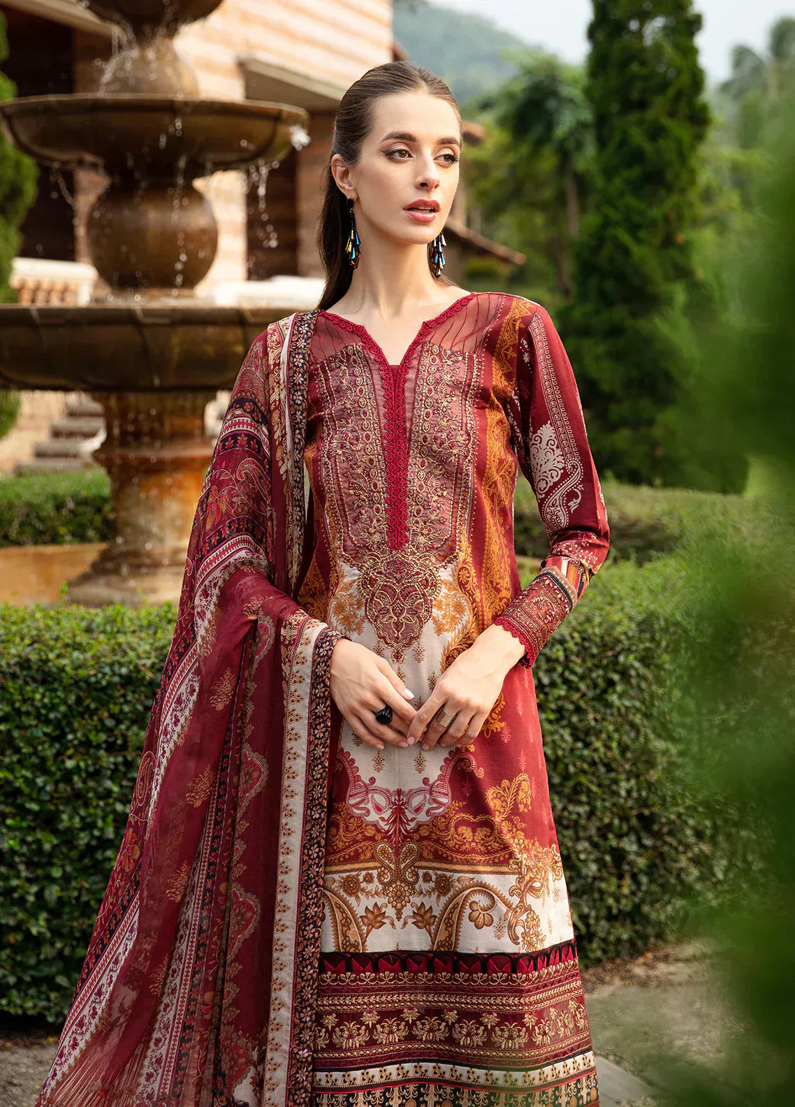 Gulaal | Springtime Ballet | AMARYLLIS (GL-L-24V1-09) - Ladies Clothes - Maria Faisal