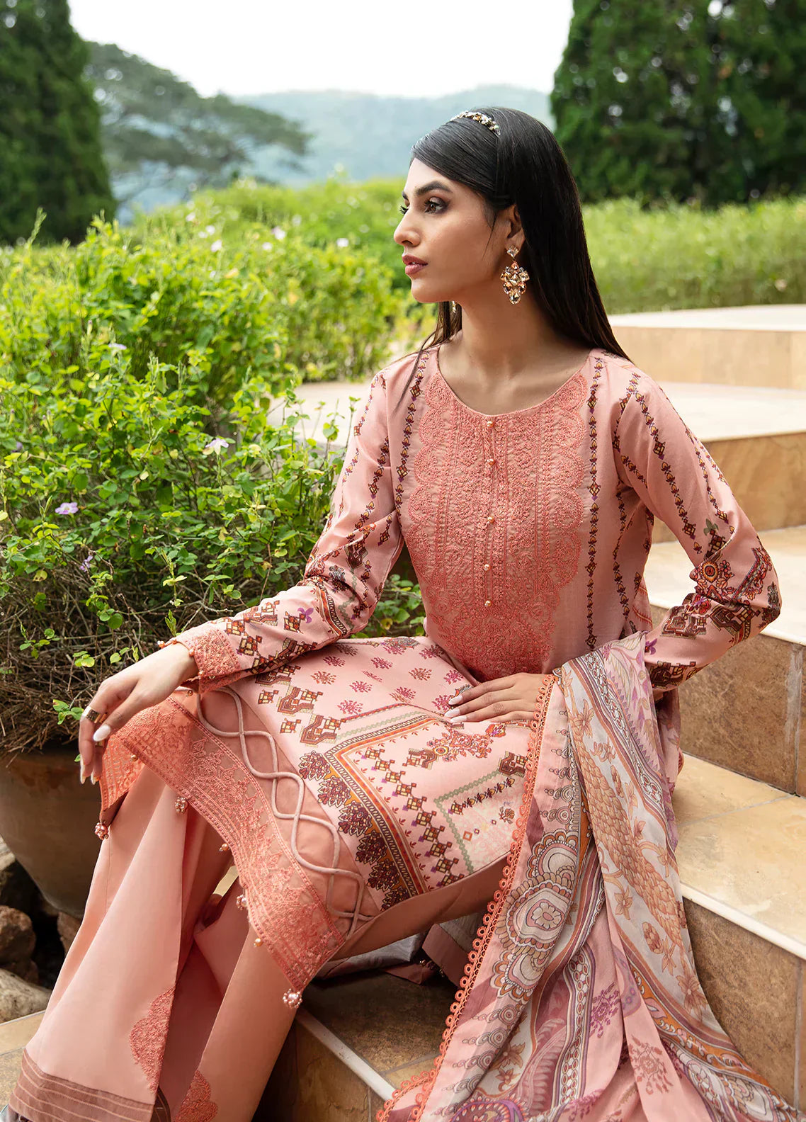 Gulaal | Springtime Ballet | HESTIA (GL-L-24V1-12) - Ladies Clothes - Maria Faisal