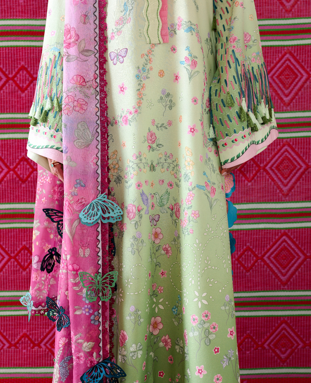 Republic Womenswear | Neoma Summer Prints 26 |Gulnaar - Luxury Dress - available at Maria Faisal in UK and USA.