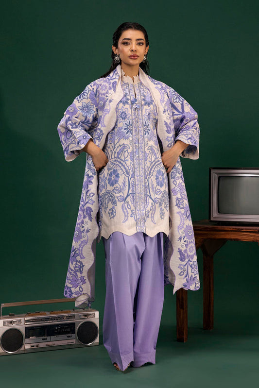 H255-002A-2BQ – authentic Pakistani dress from the Mahay Winter 25 collection for women in the UK