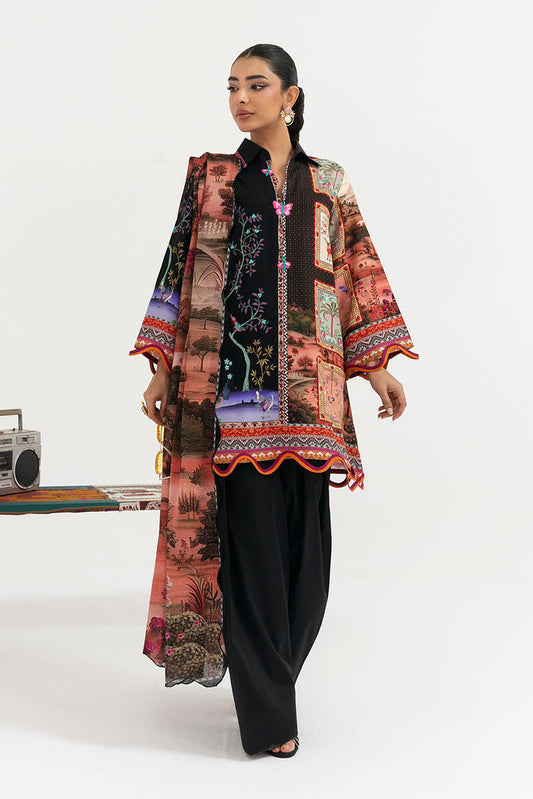 H255-009B-2DA – authentic Pakistani dress from the Mahay Winter 25 collection for women in the UK