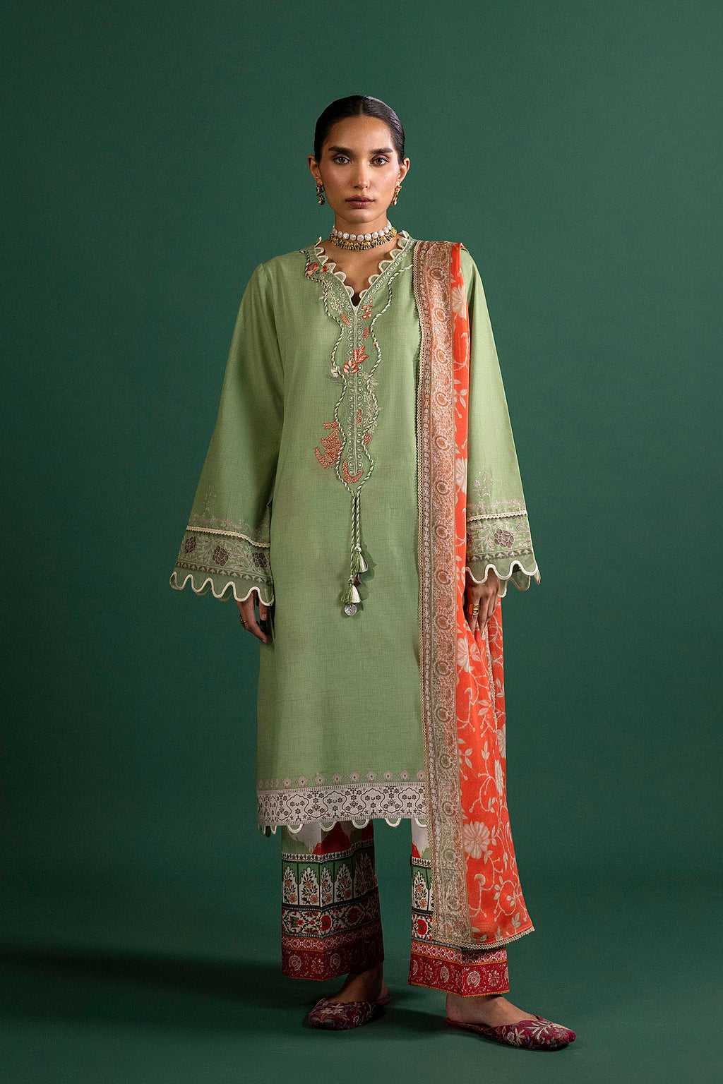 Sana Safinaz | Mahay Summer 26 | H263-005A-3CG - Luxury Dress - available at Maria Faisal in UK and USA.