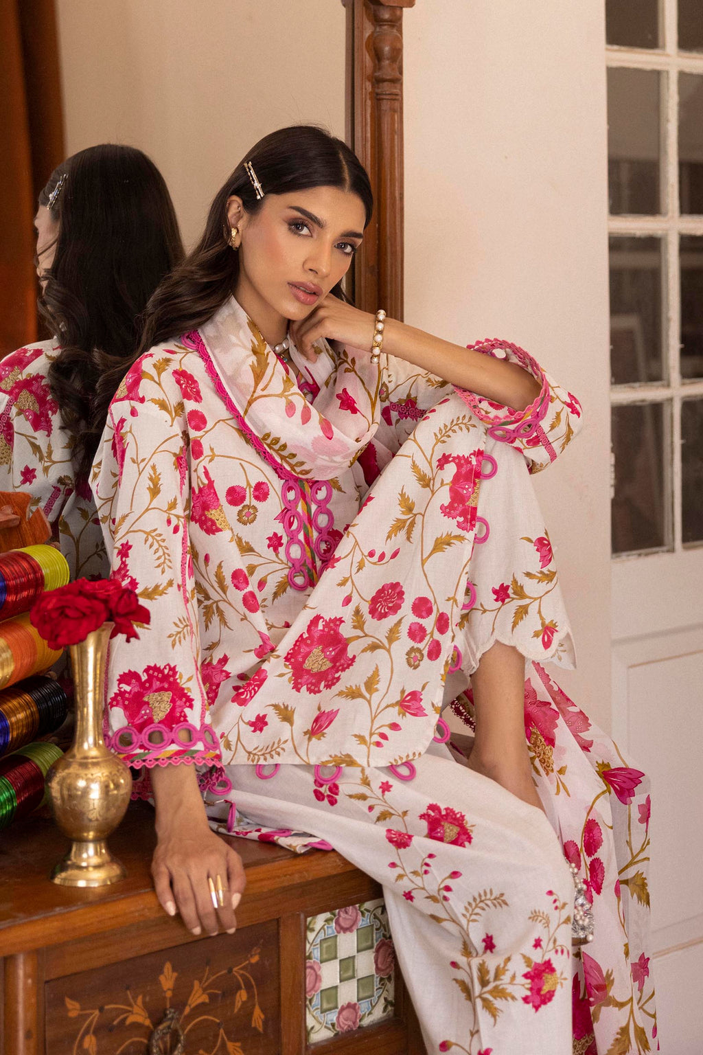 Sana Safinaz | Mahay Summer 26 | H263-009A-3CI - Luxury Dress - available at Maria Faisal in UK and USA.