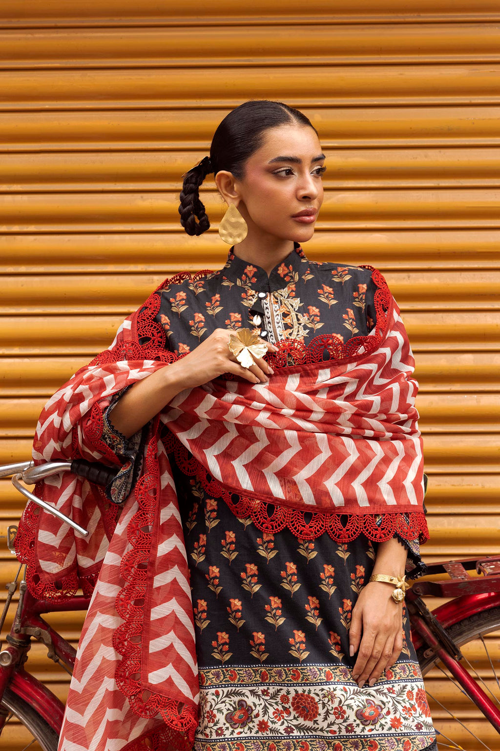 Sana Safinaz | Mahay Summer 26 | H264-002A-3CG - Luxury Dress - available at Maria Faisal in UK and USA.