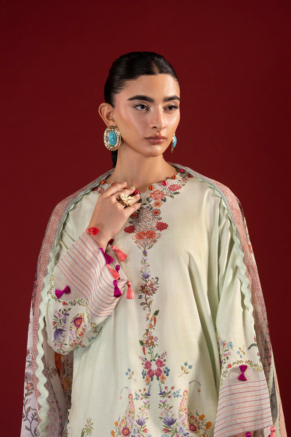 Sana Safinaz | Mahay Summer 26 | H264-009B-3CG - Luxury Dress - available at Maria Faisal in UK and USA.