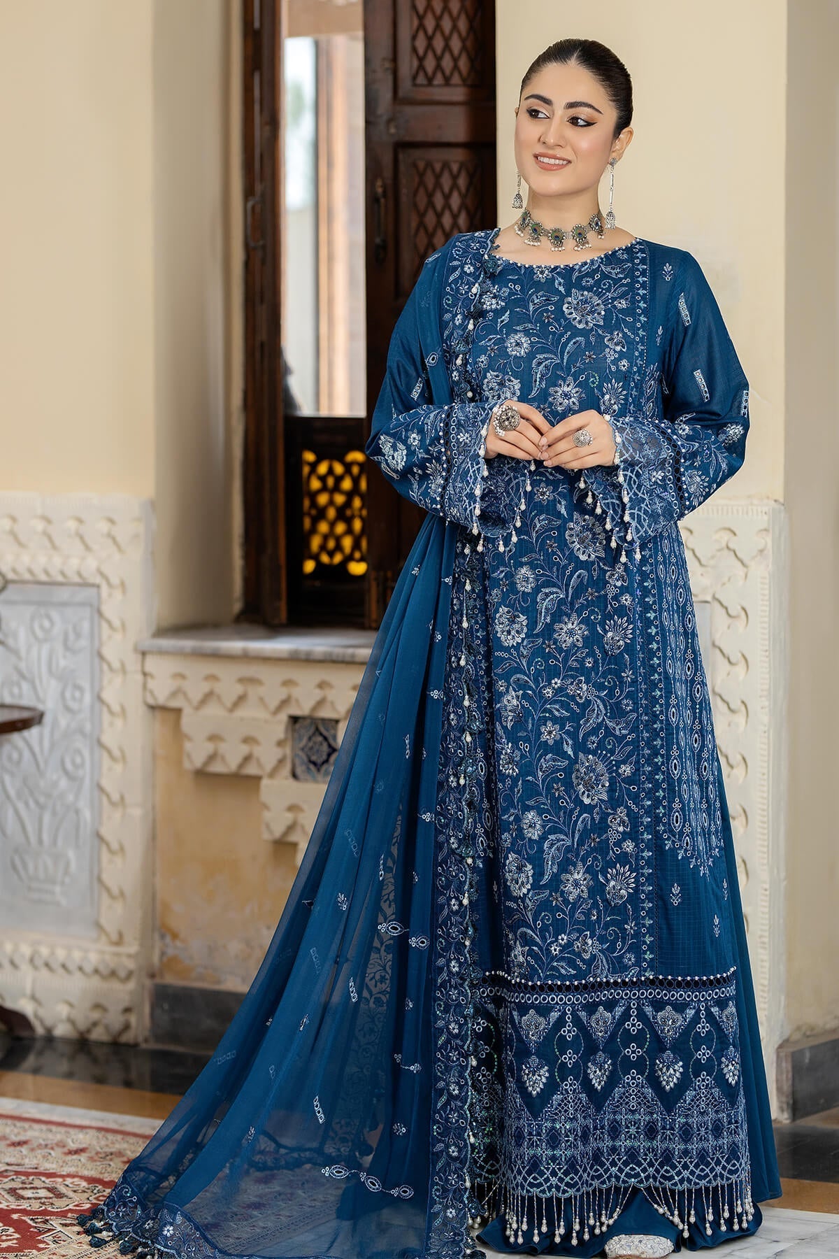 Raeesa Premium | Kimora Lawn Collection | Kimora | HL-19 Farheen - Ladies Clothes - Maria Faisal